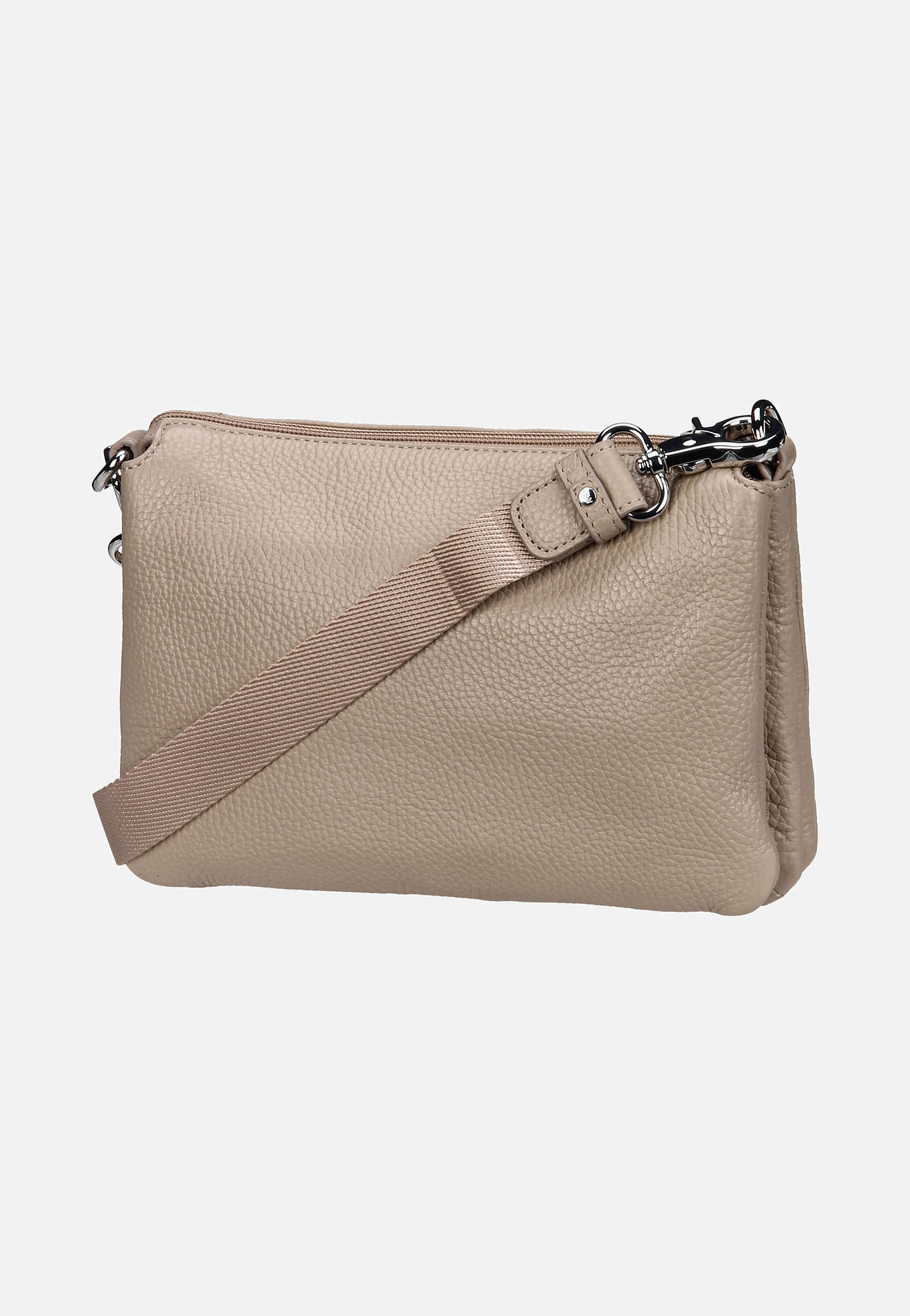 Mandarina Duck Mellow Leather Pochette FZT82 Warm Taupe Umhängetasche