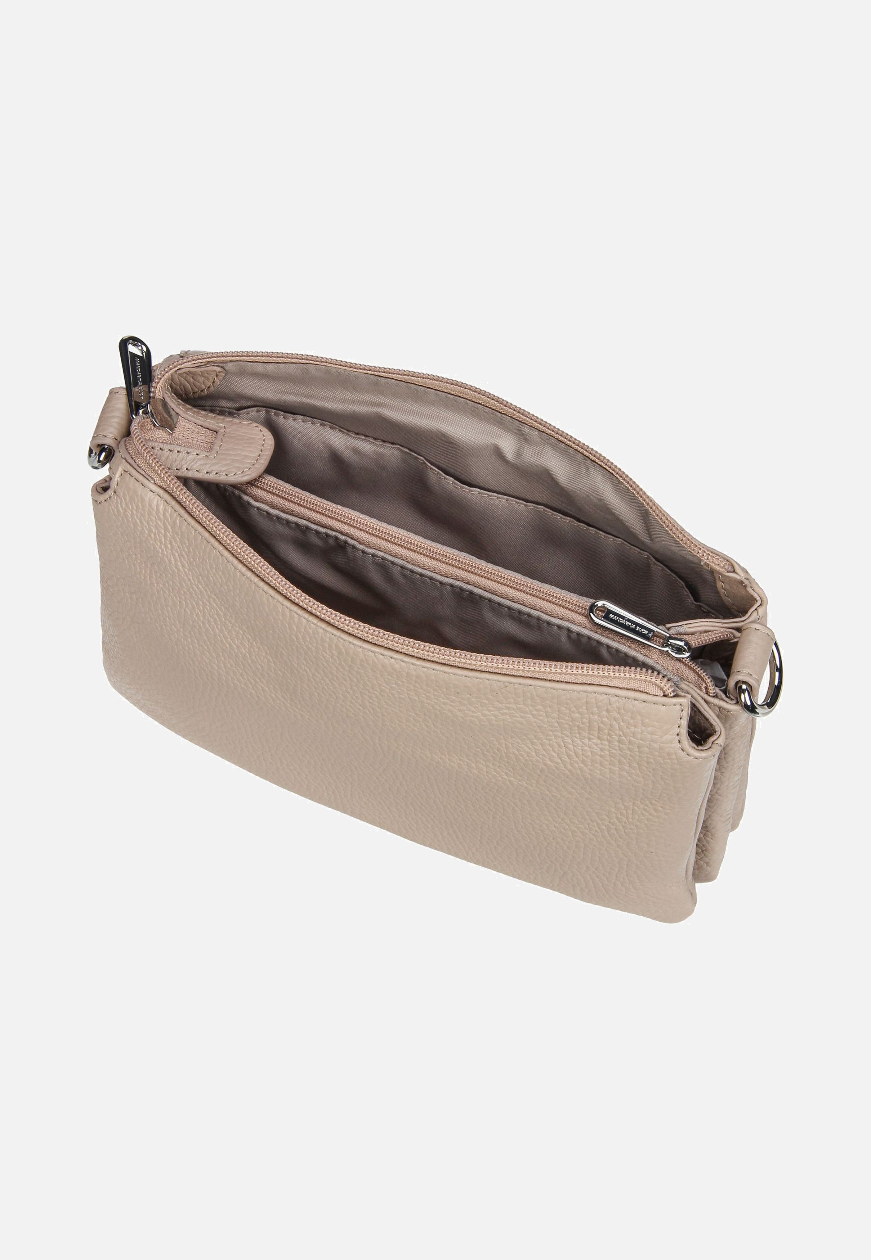 Mandarina Duck Mellow Leather Pochette FZT82 Warm Taupe Umhängetasche