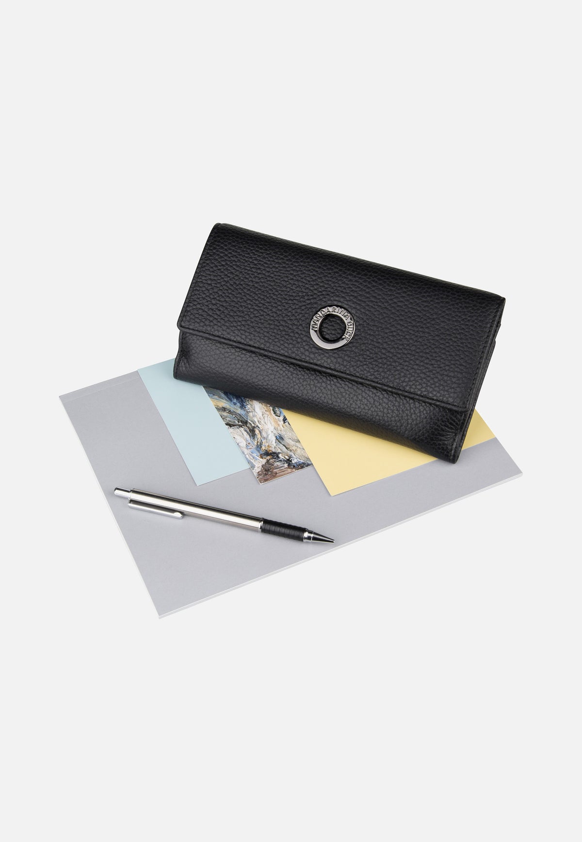 Mandarina Duck Mellow Leather FZP63 Nero Portemonnaie