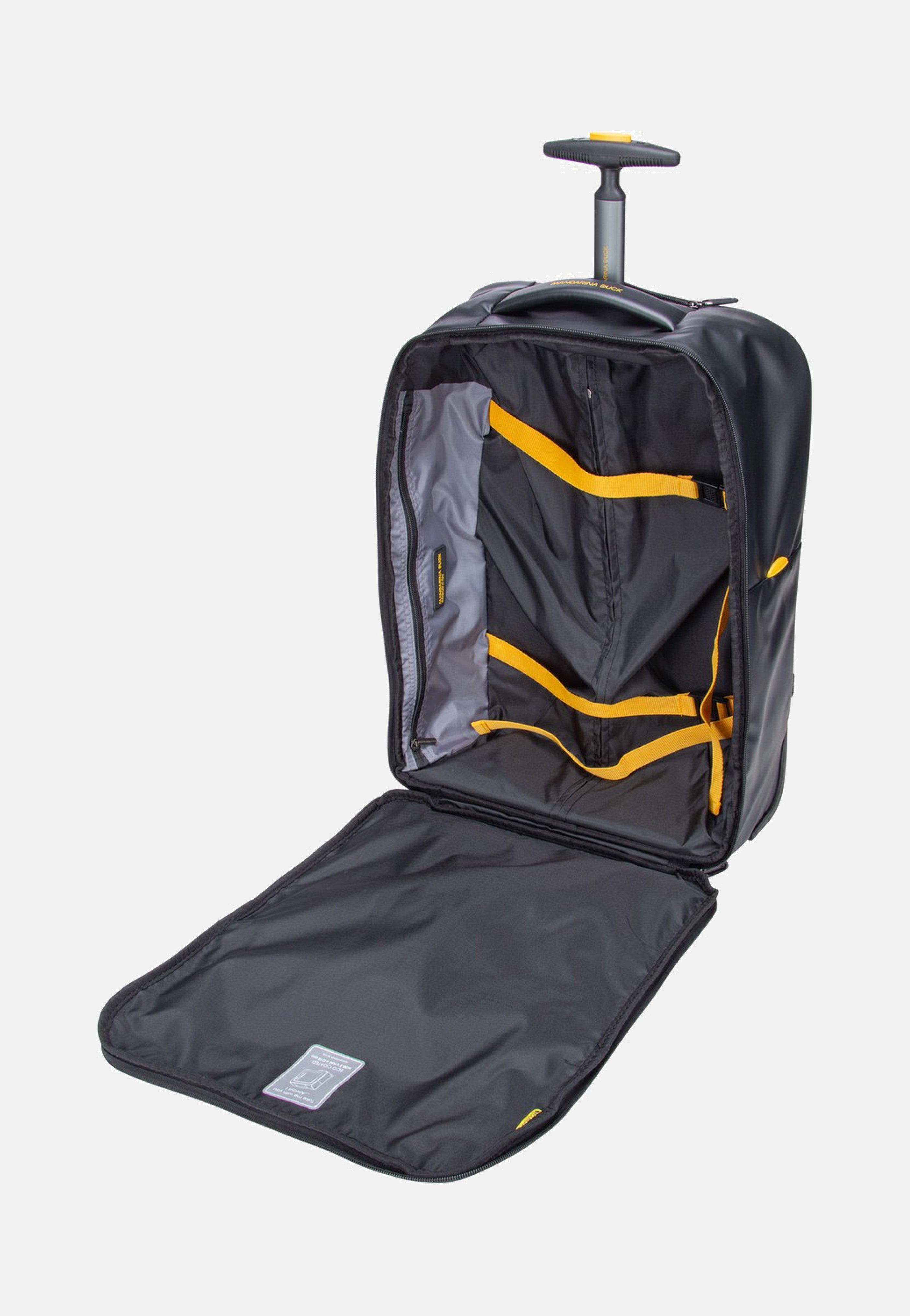 Mandarina Duck Eco Coated OSV06 Black Backpack Trolley