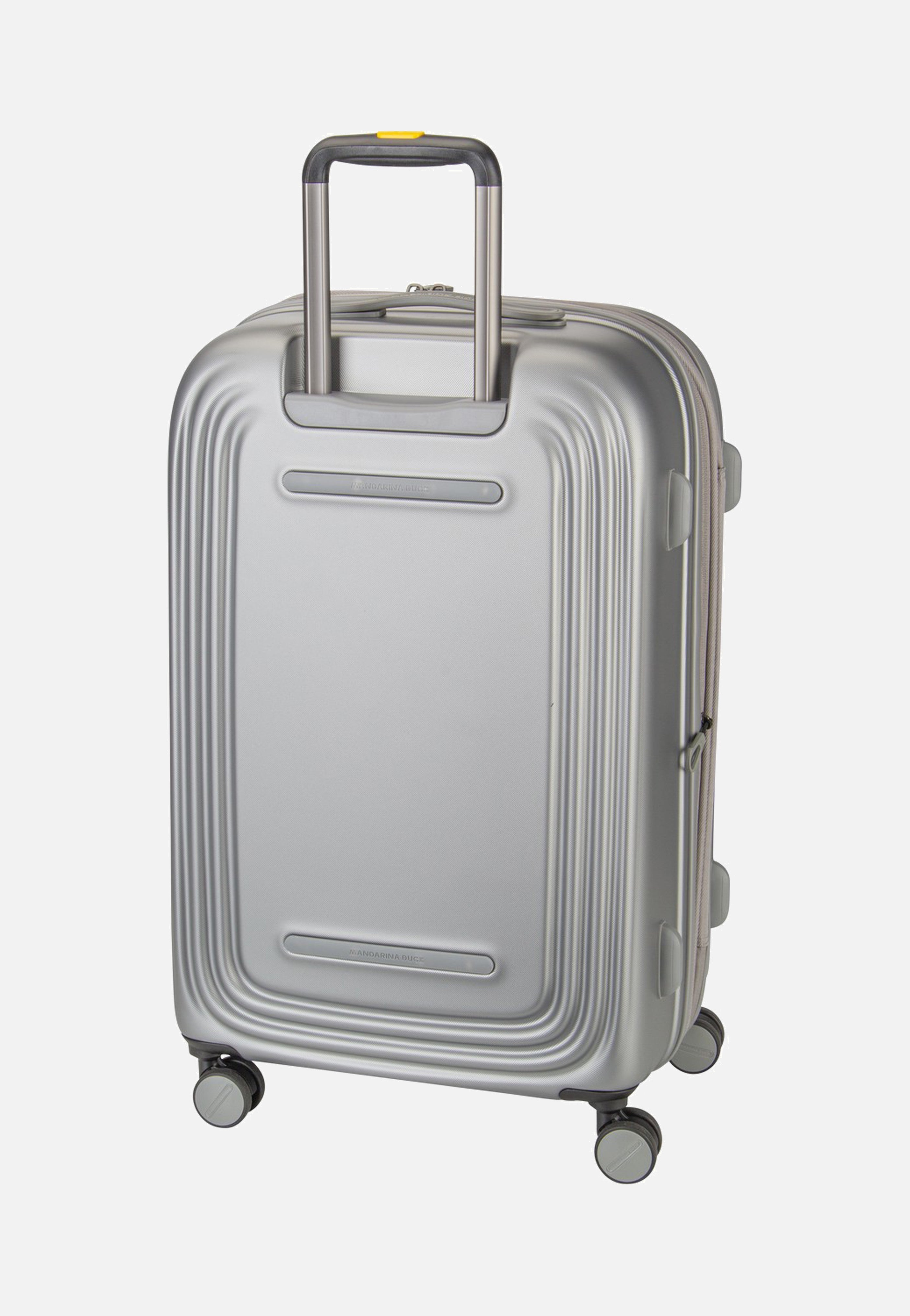 Mandarina Duck Logoduck + Trolley Medium Exp Silver Koffer