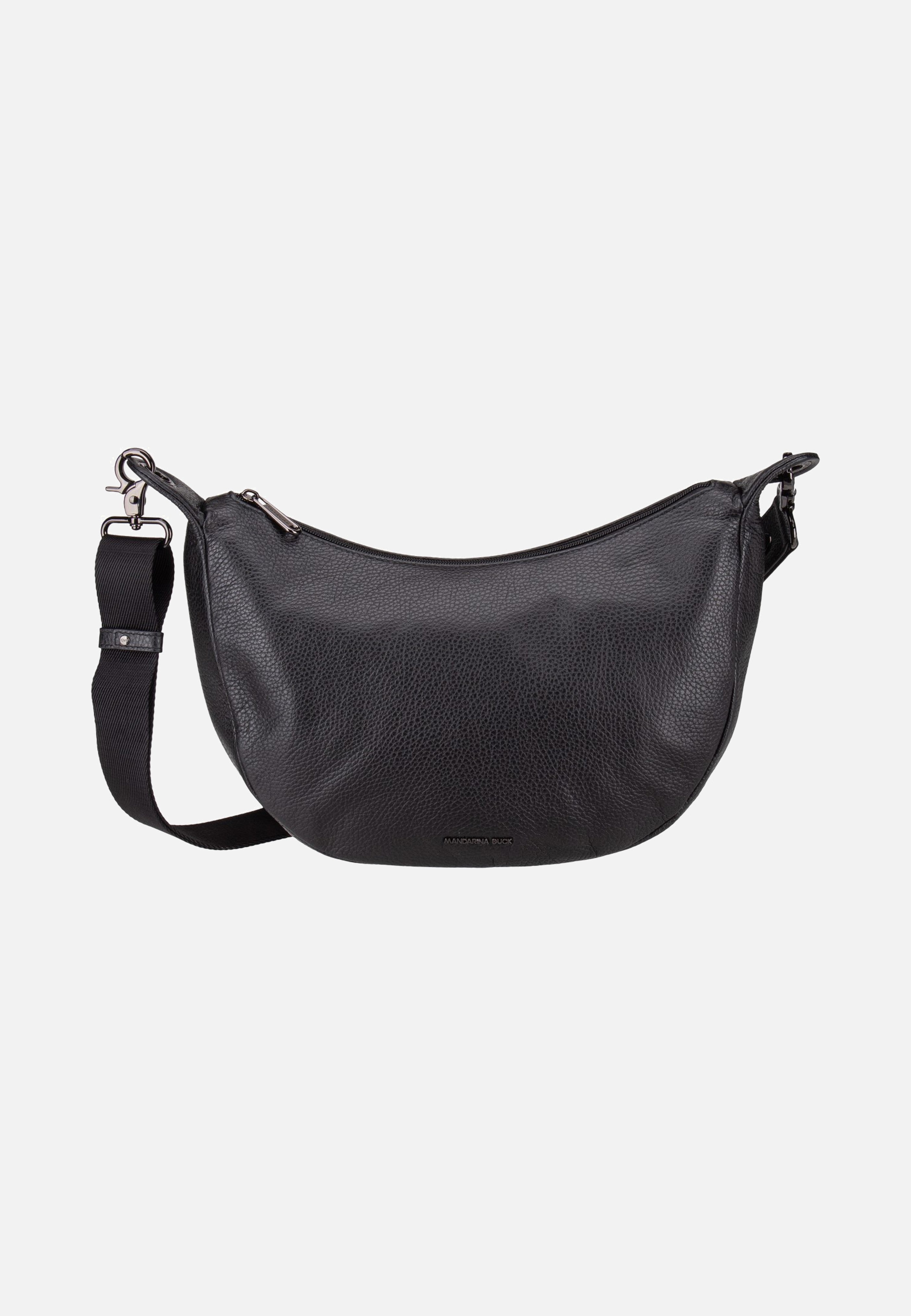 Mandarina Duck Mellow Leather Hobo FZT03 Nero Hobo Bag