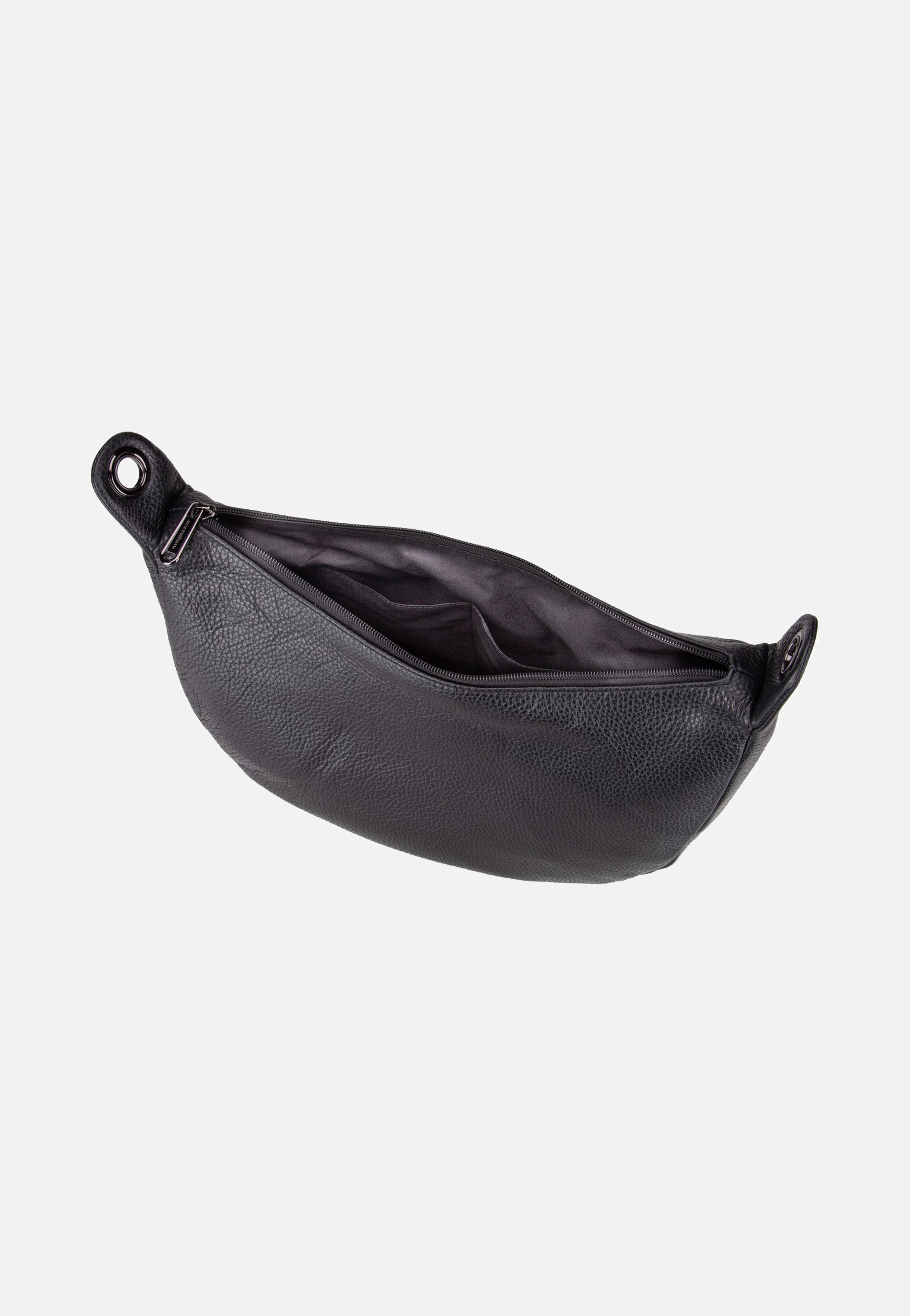 Mandarina Duck Mellow Leather Hobo FZT03 Nero Hobo Bag