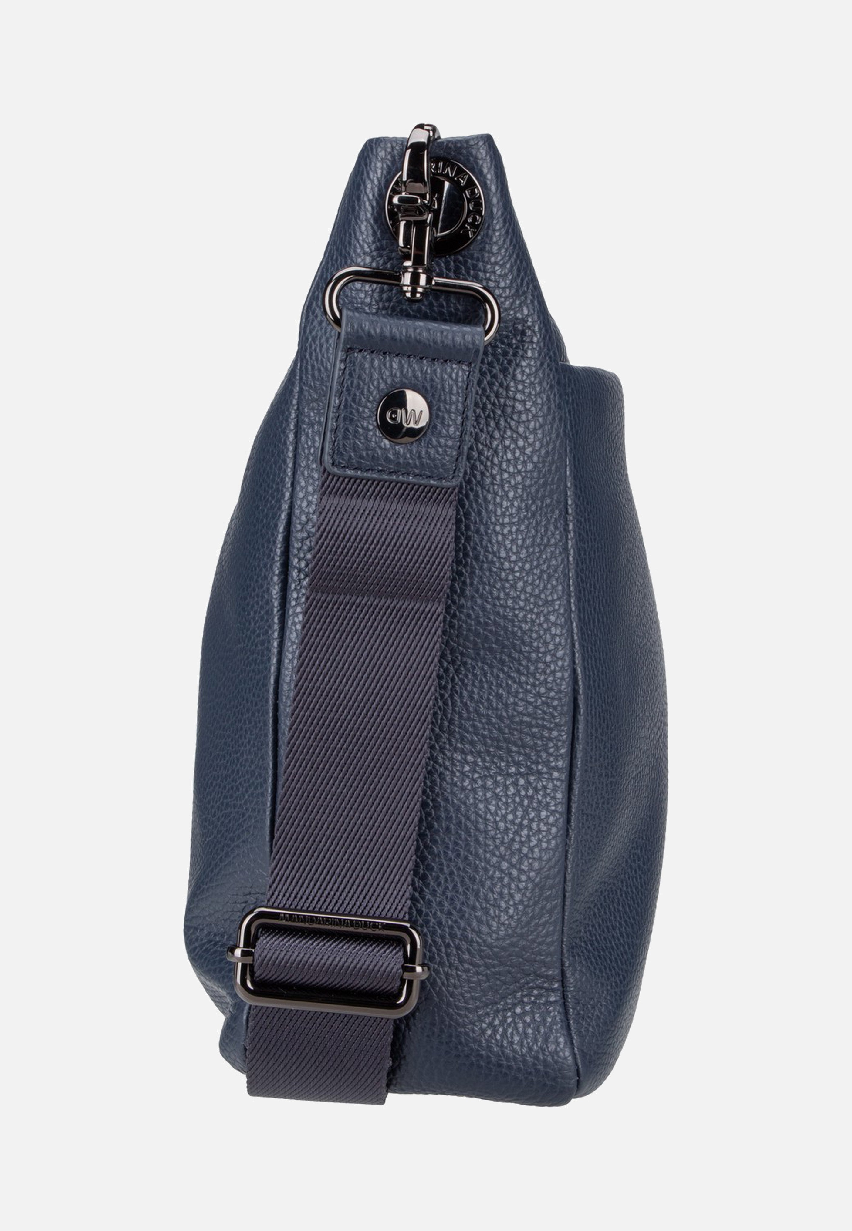 Mandarina Duck Mellow Leather Large FZT04 Dress Blue Umhängetasche