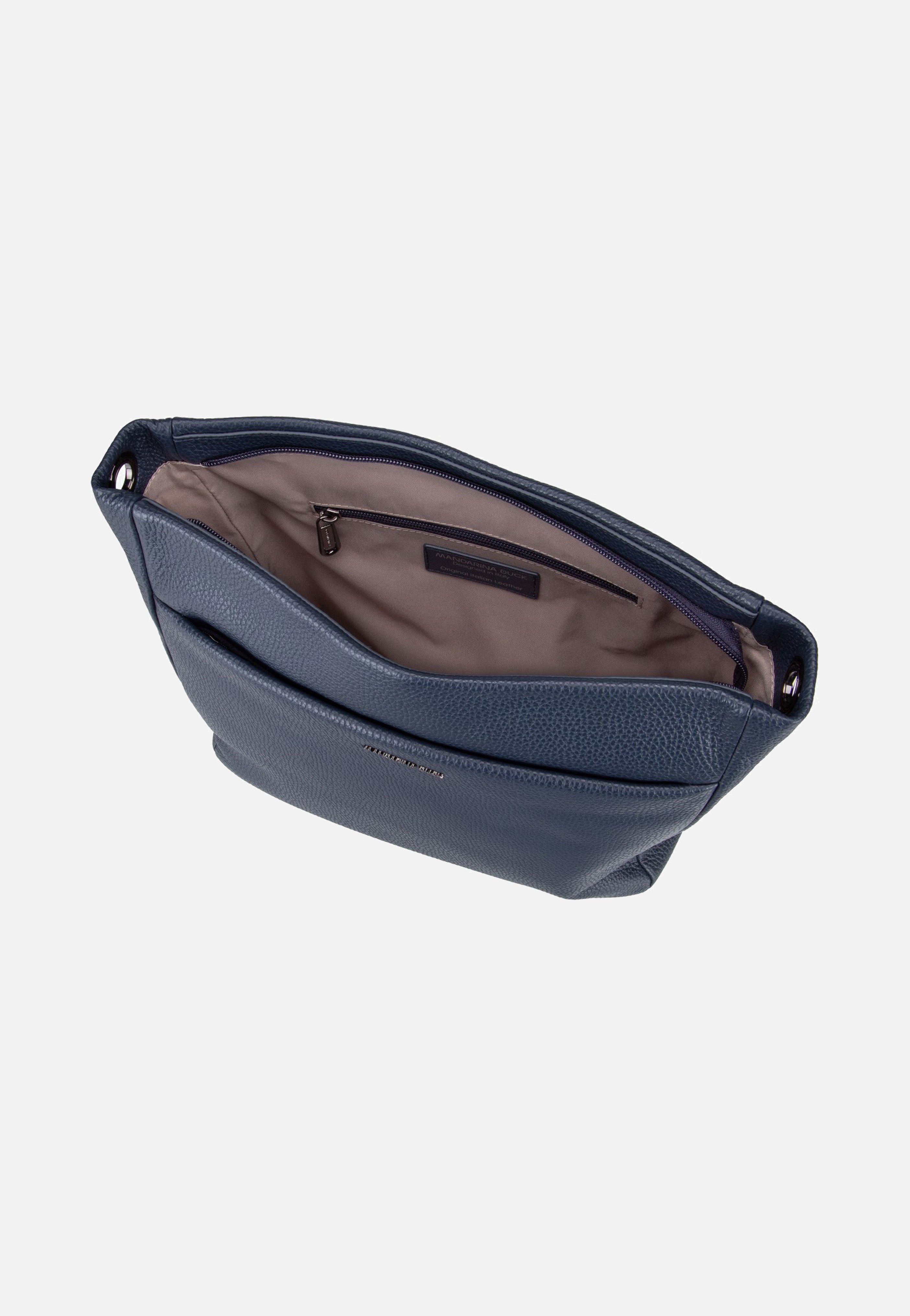 Mandarina Duck Mellow Leather Large FZT04 Dress Blue Umhängetasche