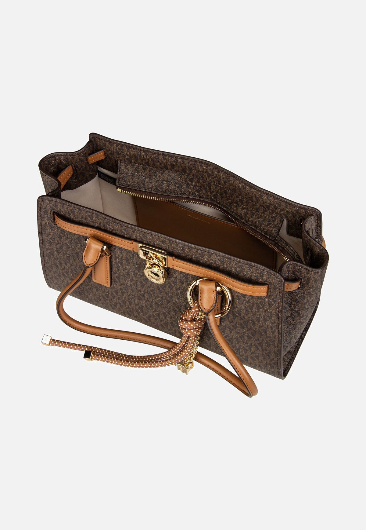 Michael Kors Hamilton SM EW Shoulder Tote MK SIG Brown/Acorn Schultertasche