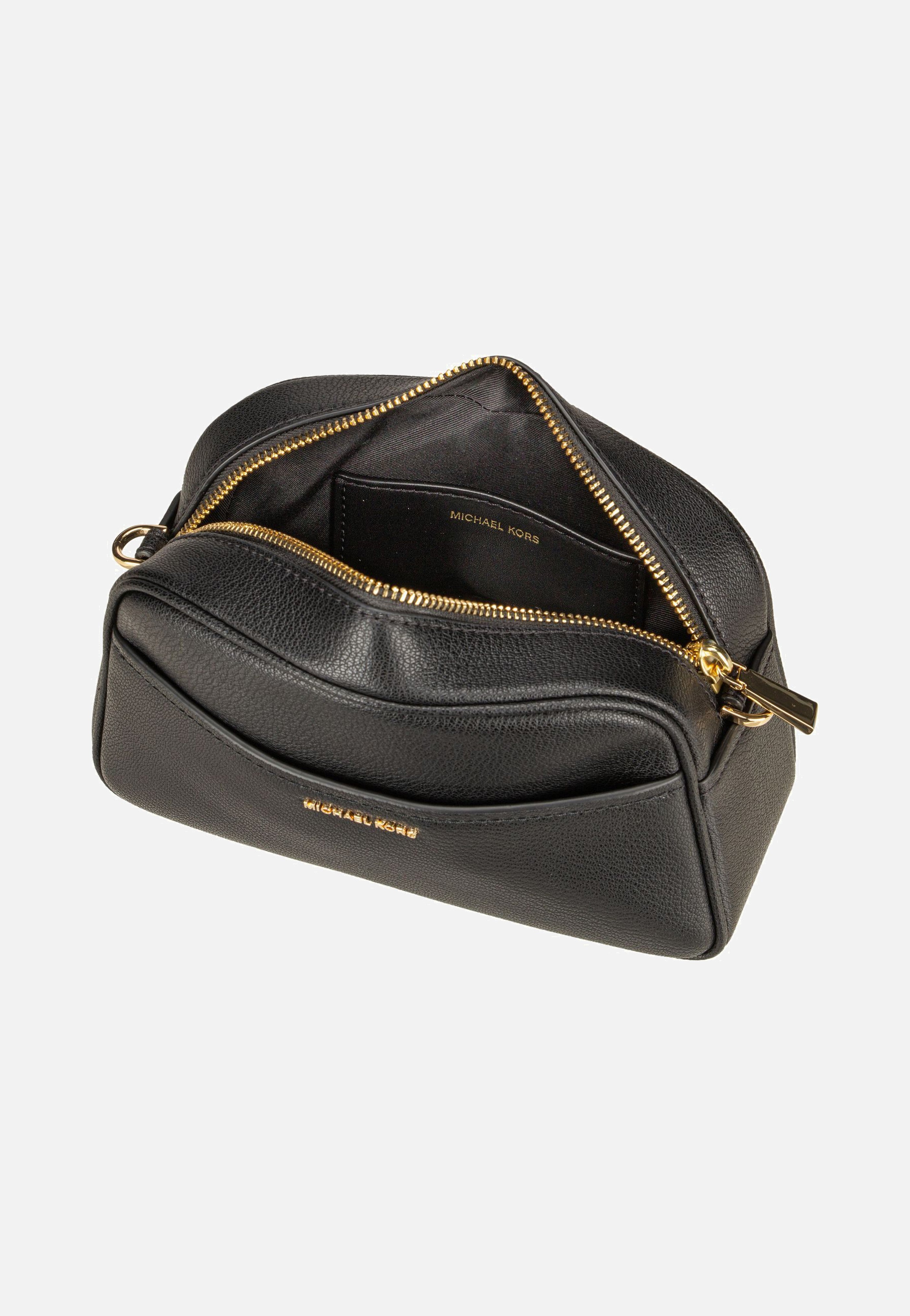 Michael Kors Jet Set SM Camera XBody Solid Embossed Black Umhängetasche