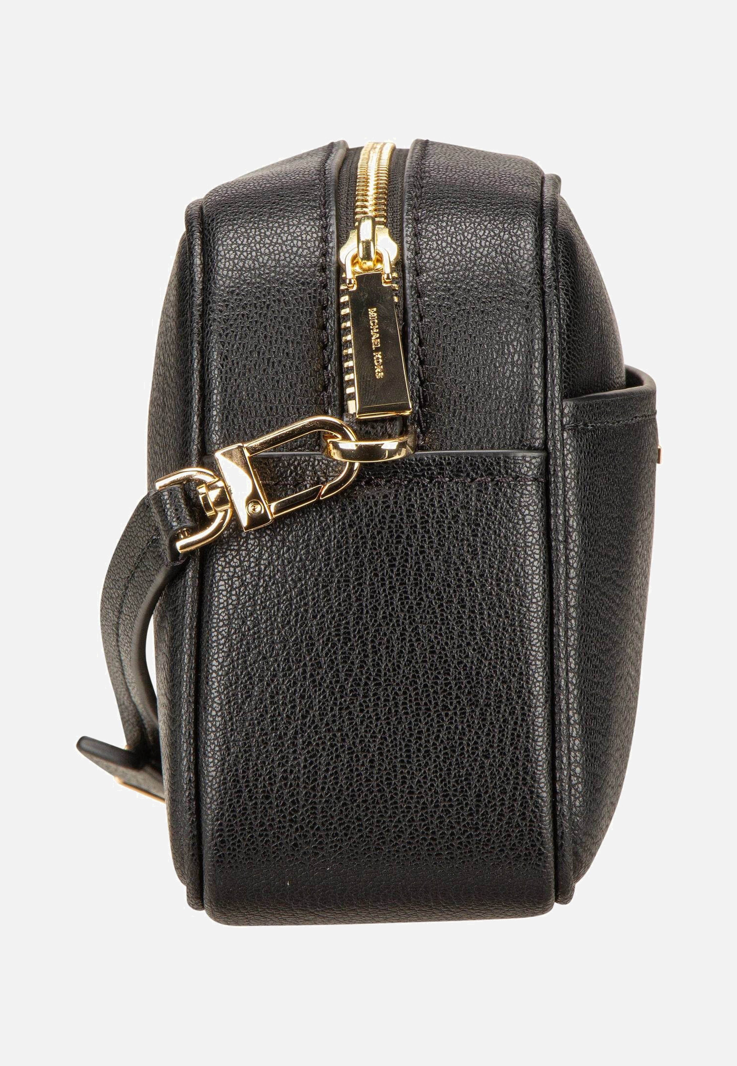 Michael Kors Jet Set SM Camera XBody Solid Embossed Black Umhängetasche