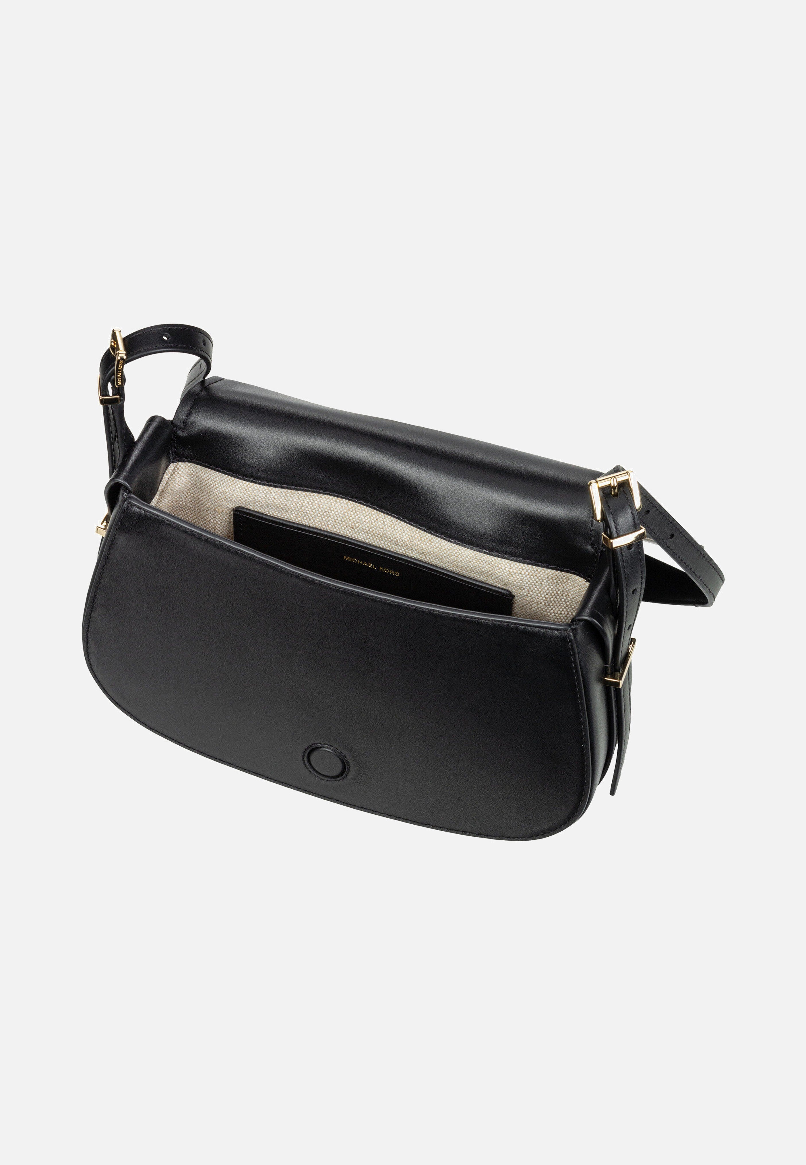 Michael Kors Lydia MD Flap Black Schultertasche