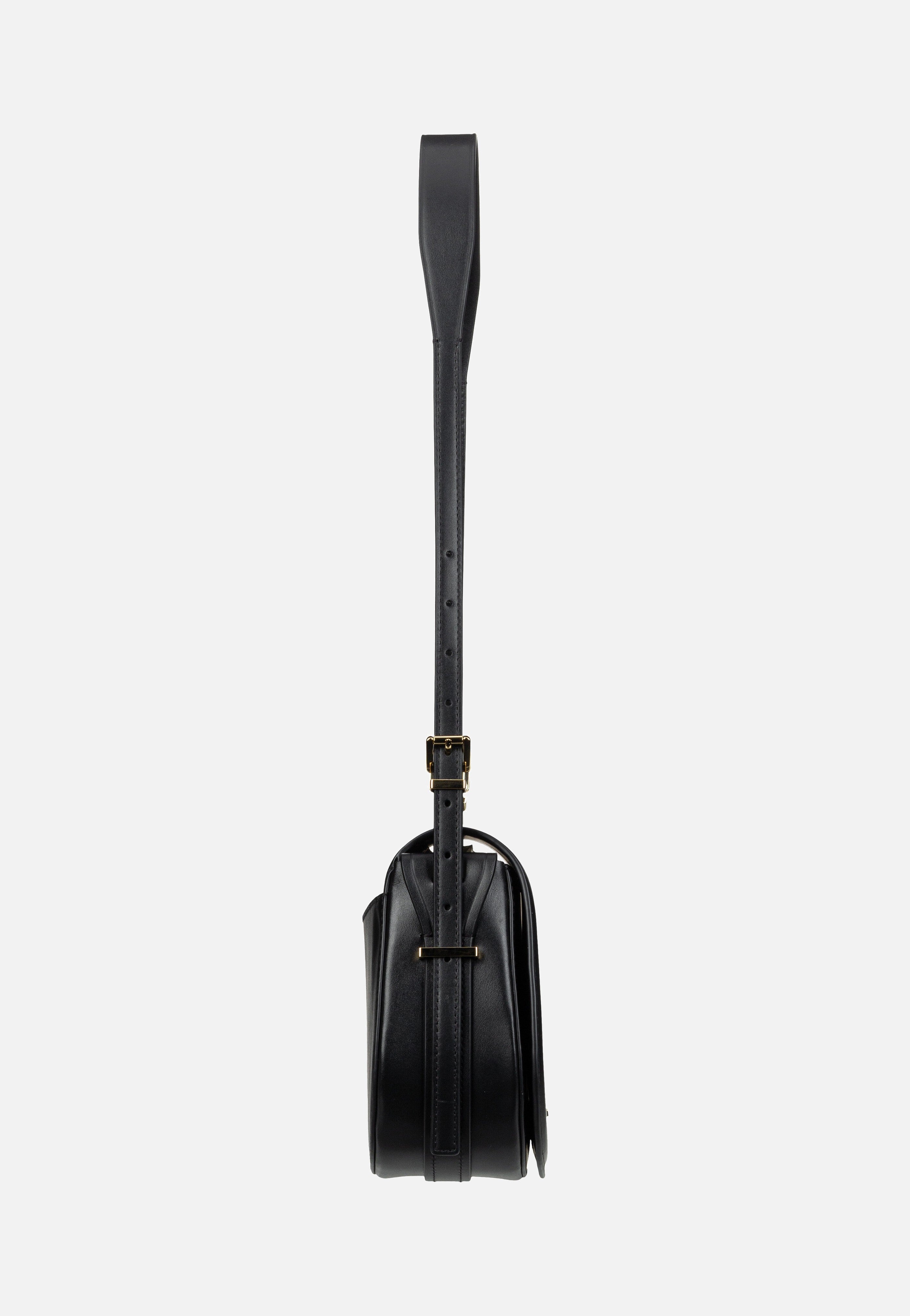 Michael Kors Lydia MD Flap Black Schultertasche