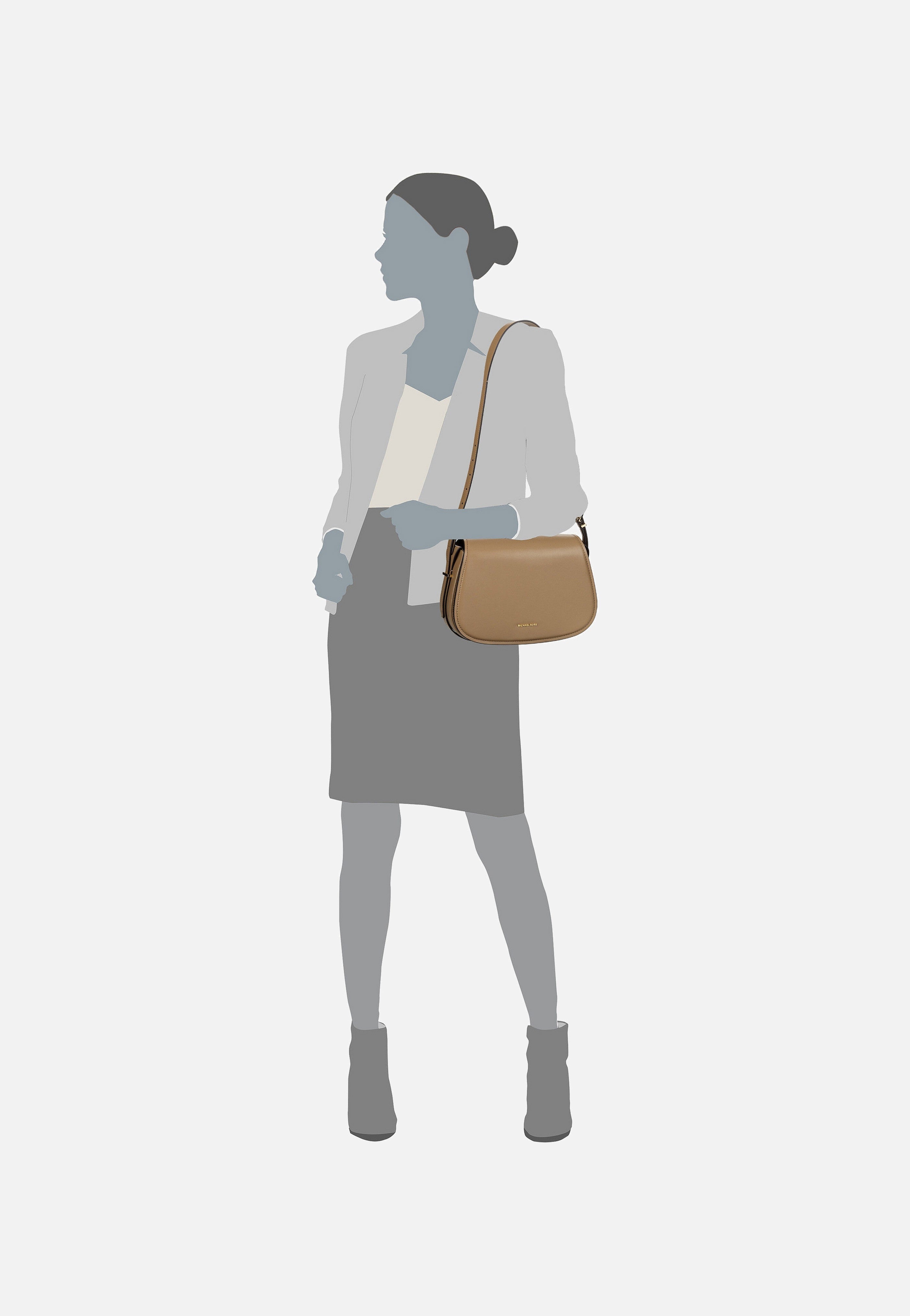 Michael Kors Lydia MD Flap Husk Schultertasche