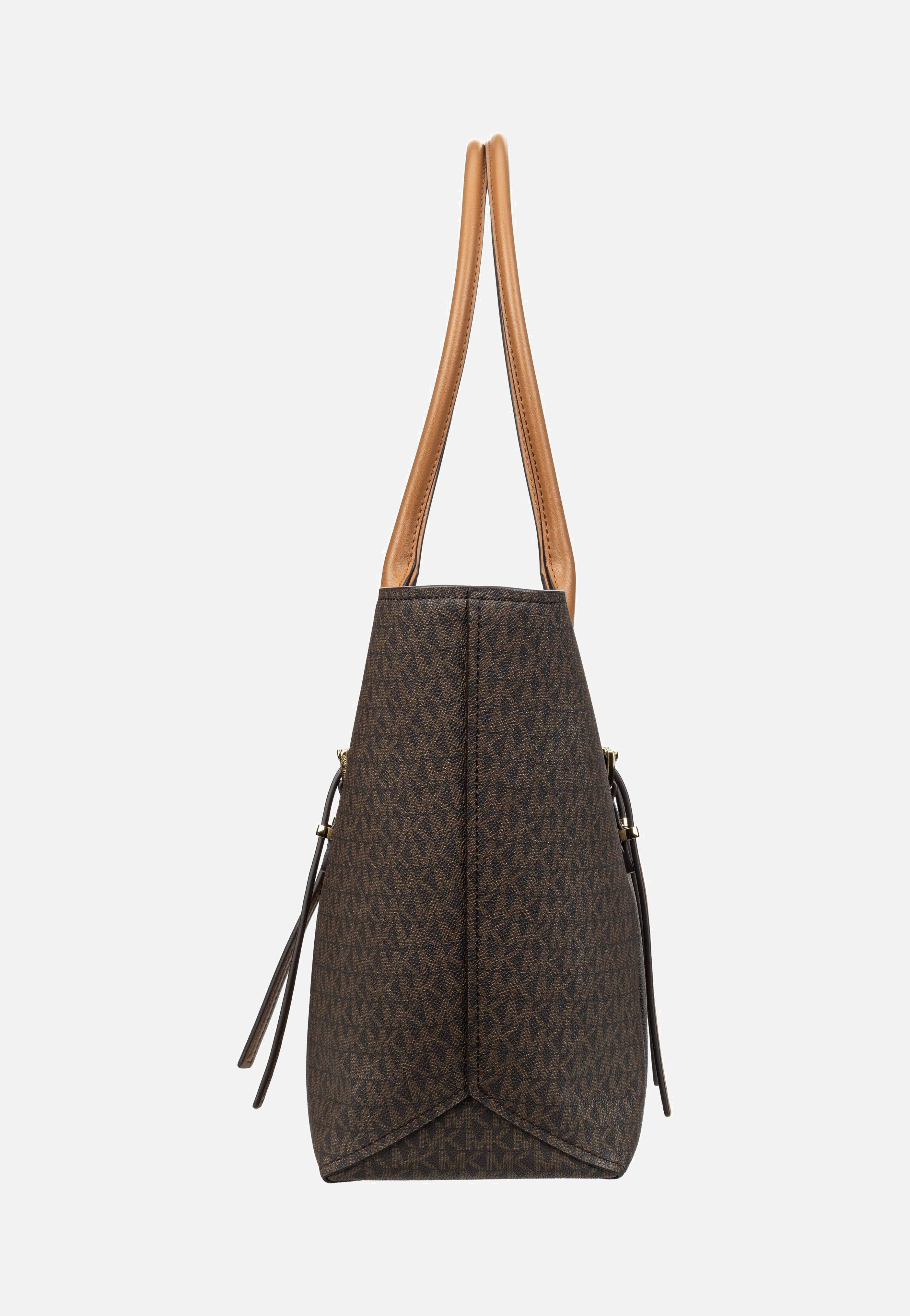 Michael Kors Moore LG Buckle MK SIG Brown/Acorn Shopper