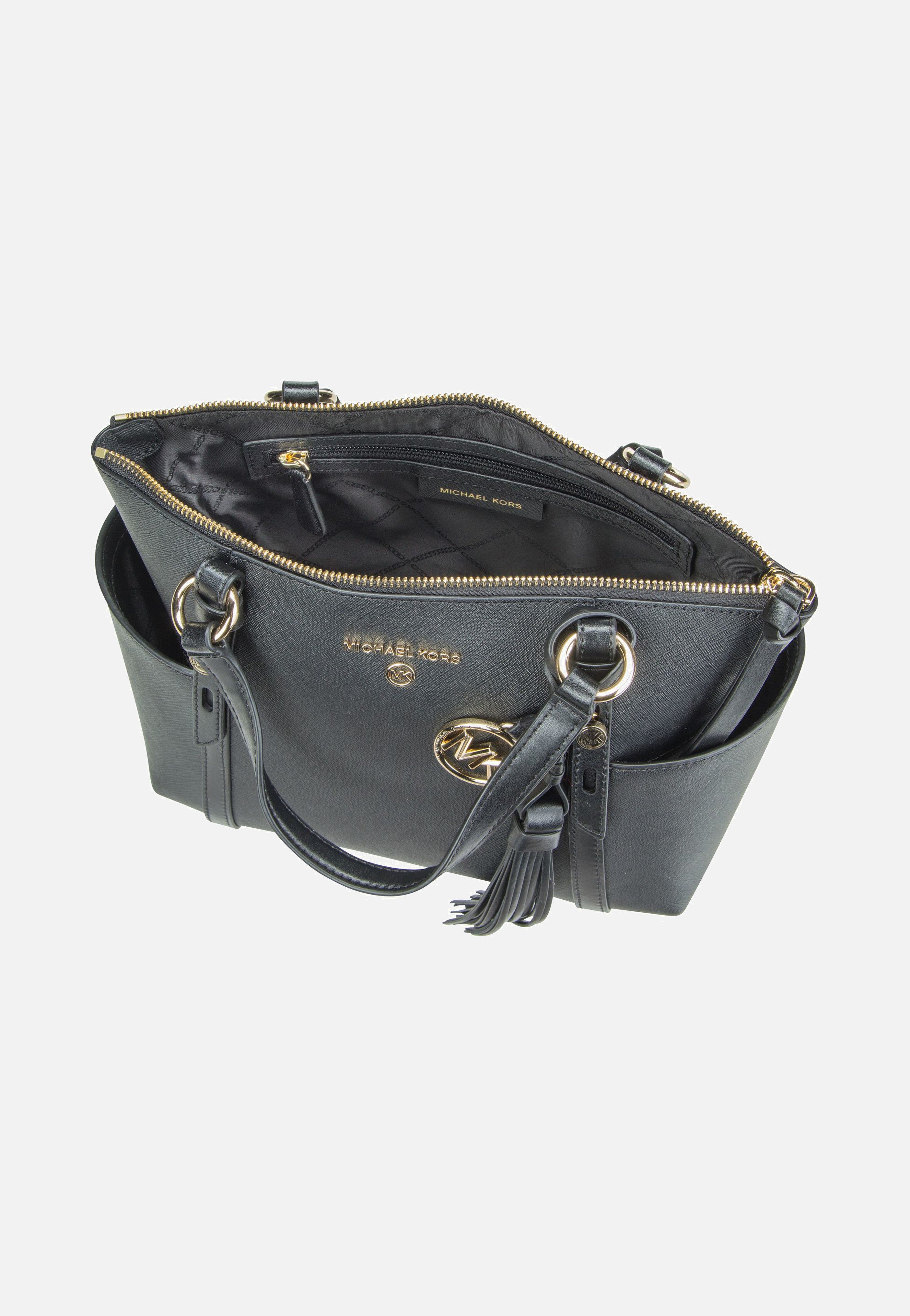 Michael Kors Sullivan Small Conv TZ Tote Black Handle Bag