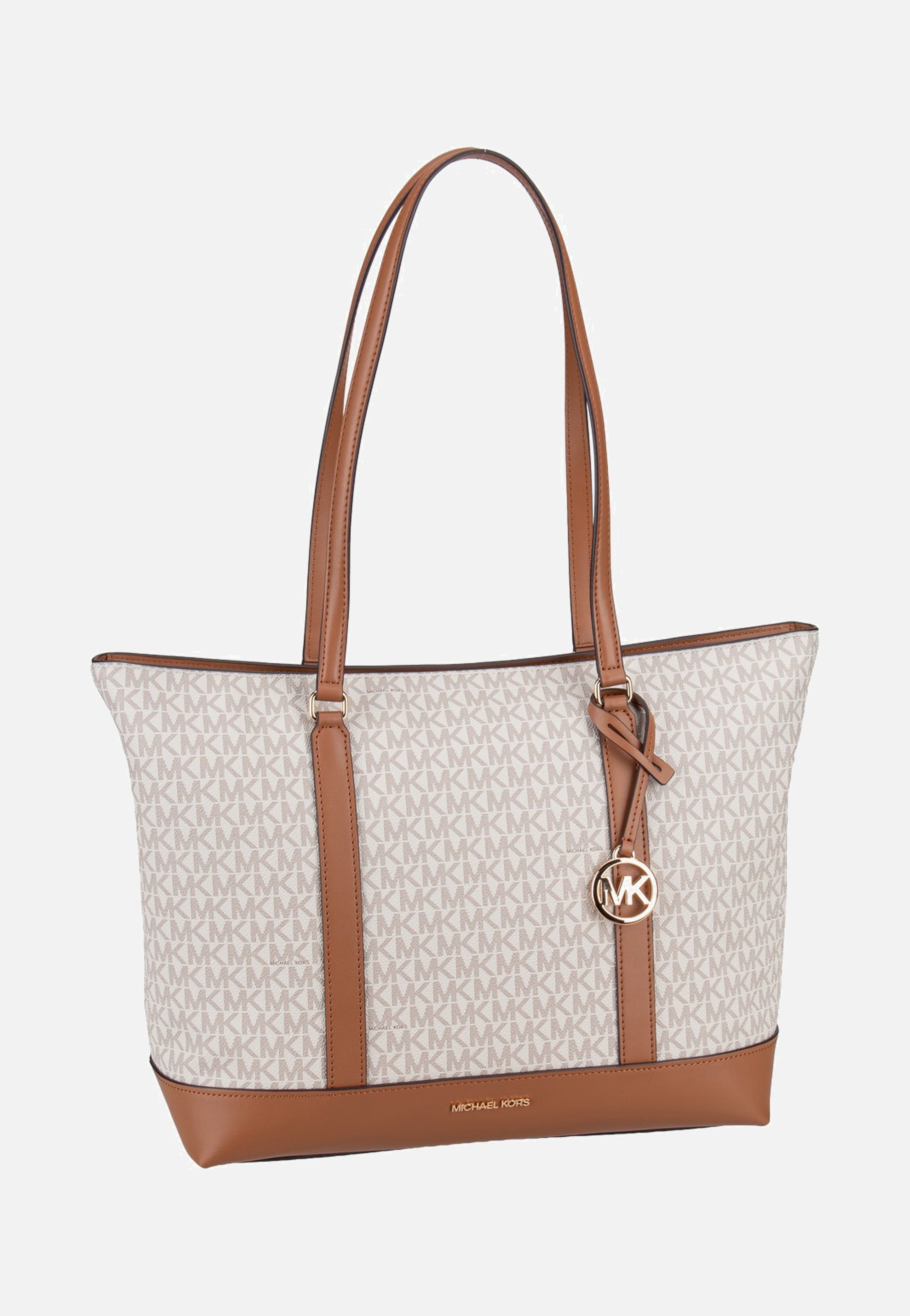 Michael Kors Andie MD NS Tote Vanilla/Acorn Shopper