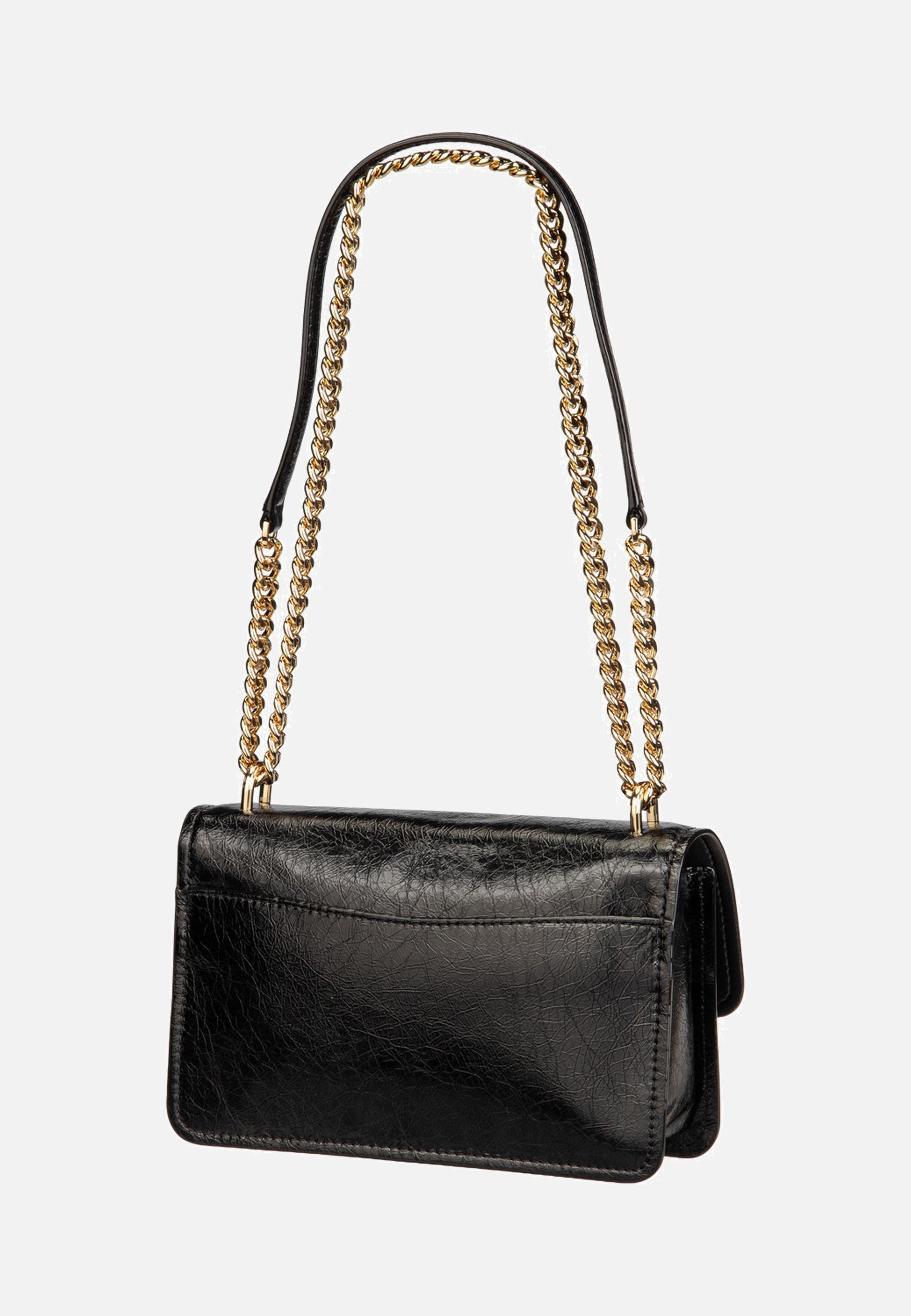 Michael Kors Claire LG Shoulder Crash Black Evening Bag