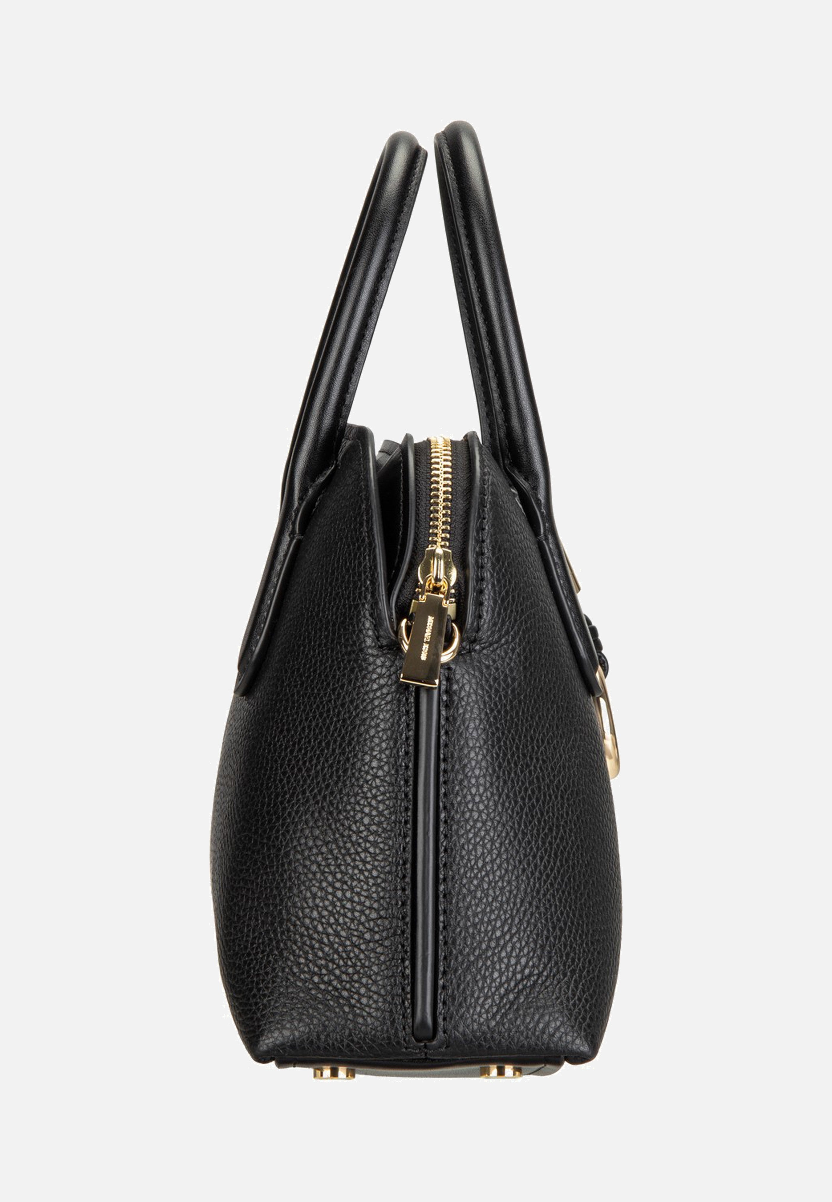 Michael Kors Freddie Medium Dome Chn Stchl Black Handle Bag
