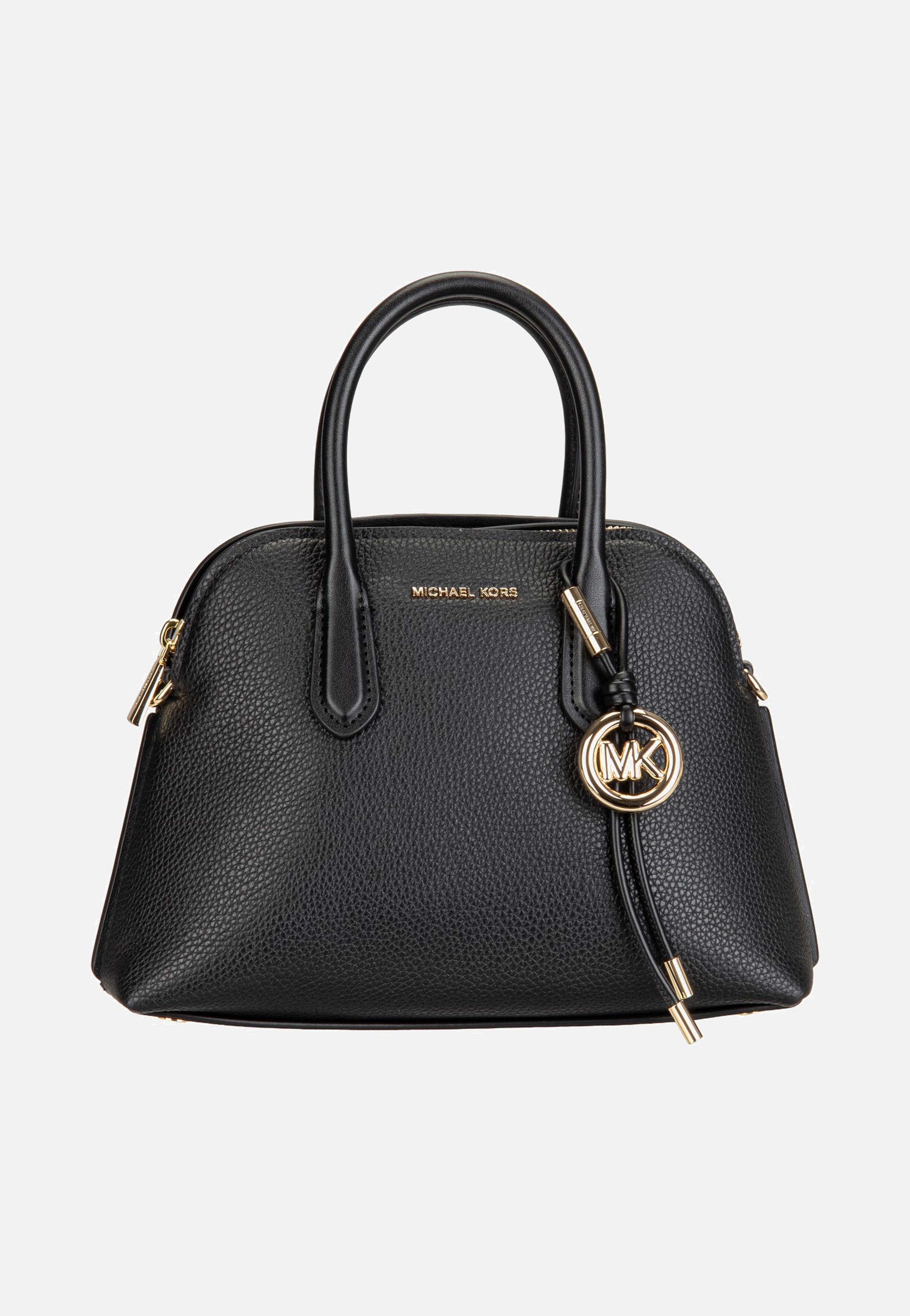 Michael Kors Freddie Medium Dome Chn Stchl Black Handle Bag