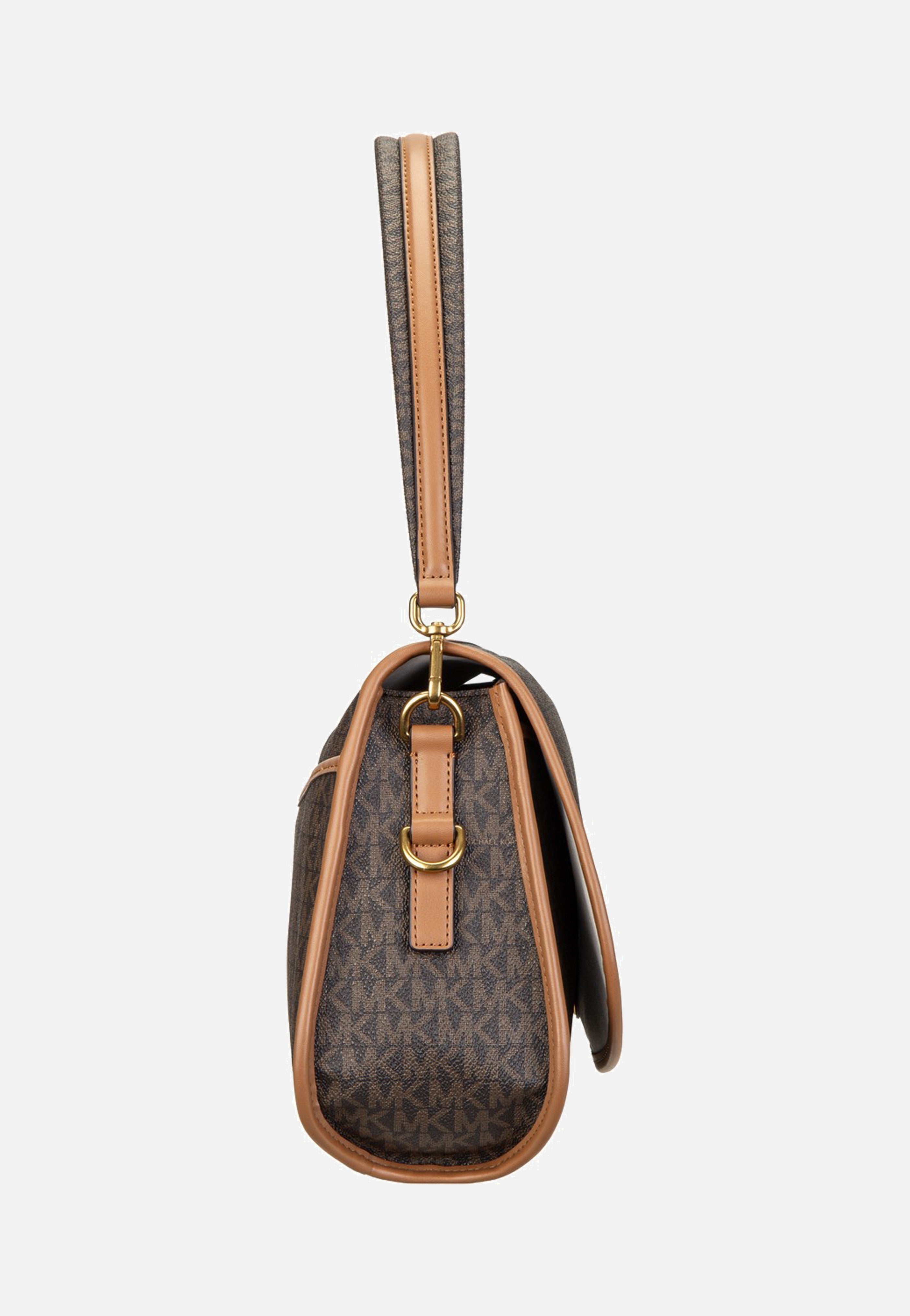Michael Kors Holmes Medium Conv Msgr Brown/Acorn Shoulder Bag