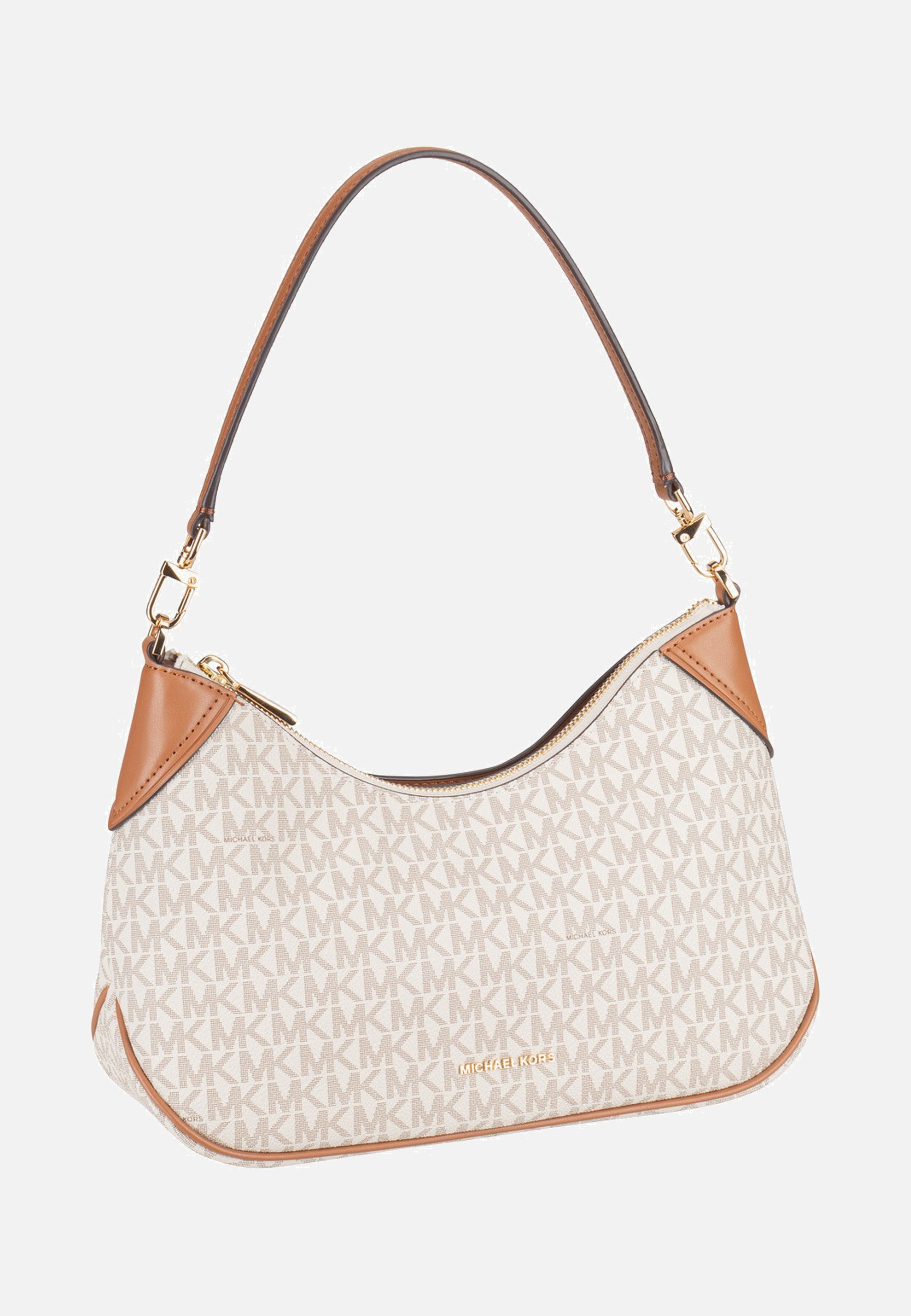 Michael Kors Jet Set MD Conv Pouchette Xbody Vanilla/Acorn Schultertasche