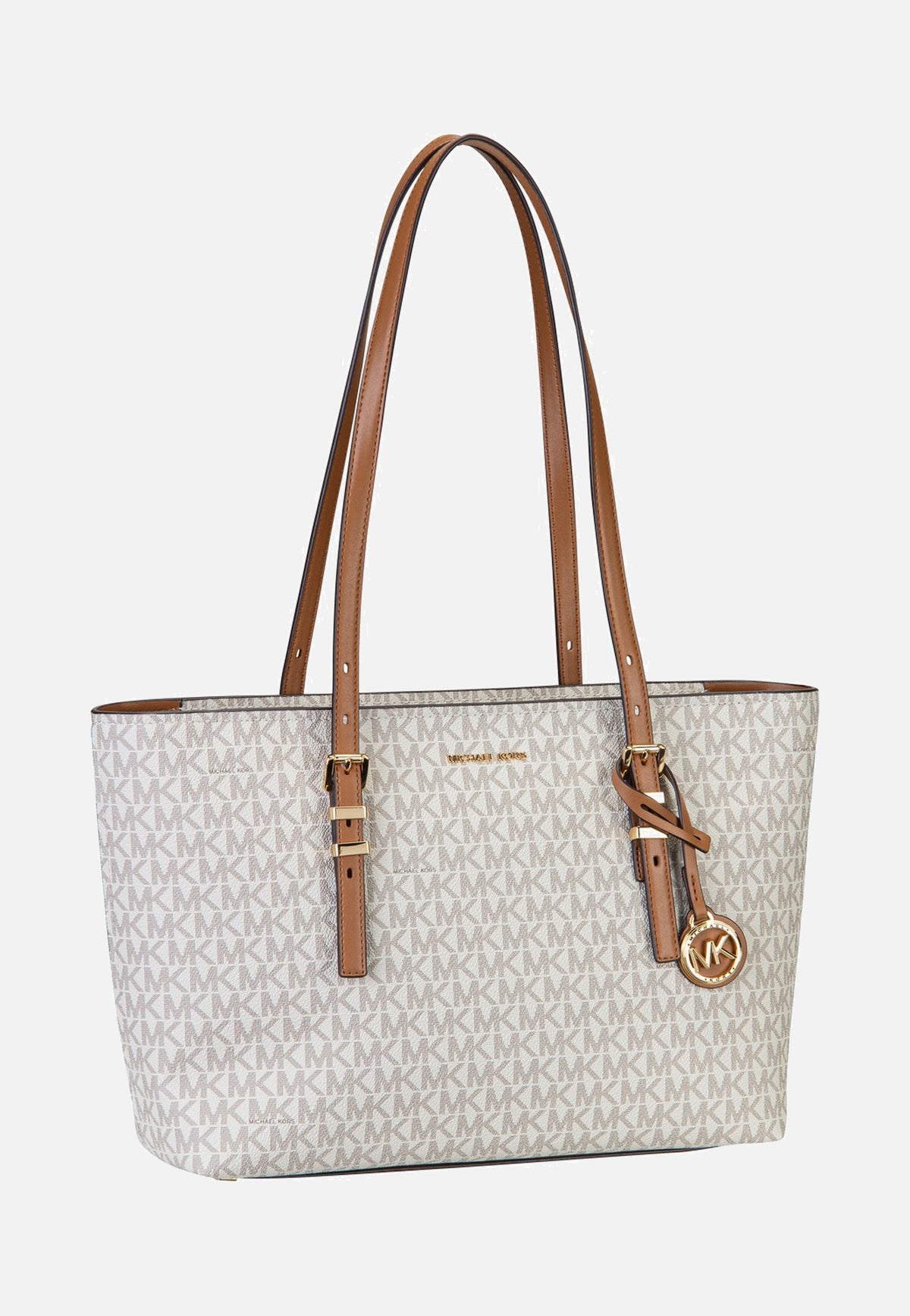 Michael Kors Quinn MD Ew Tz Tote Vanilla/Acorn Shopper