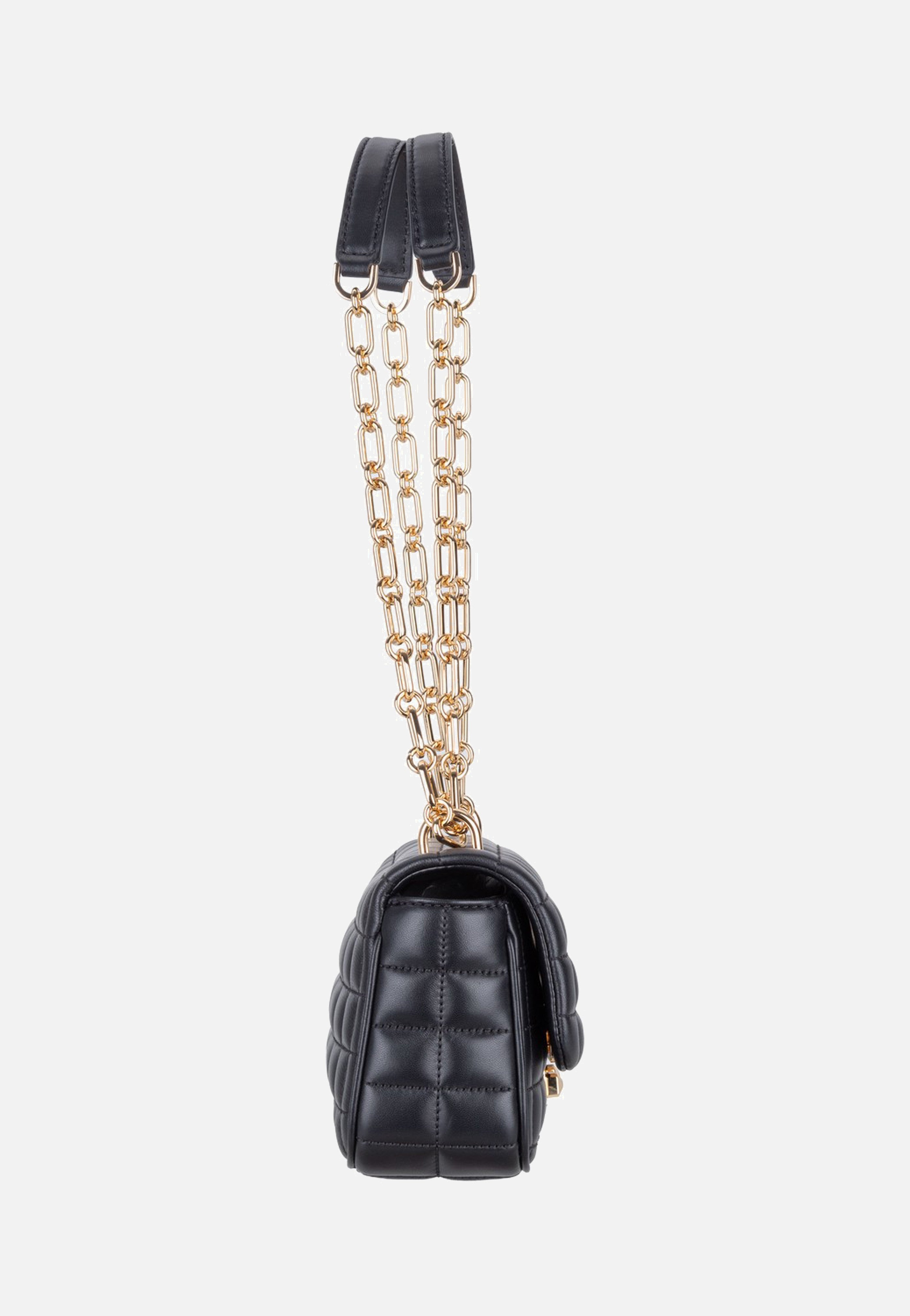 Michael Kors Tribeca Small Conv Chain Shldr Black Evening Bag