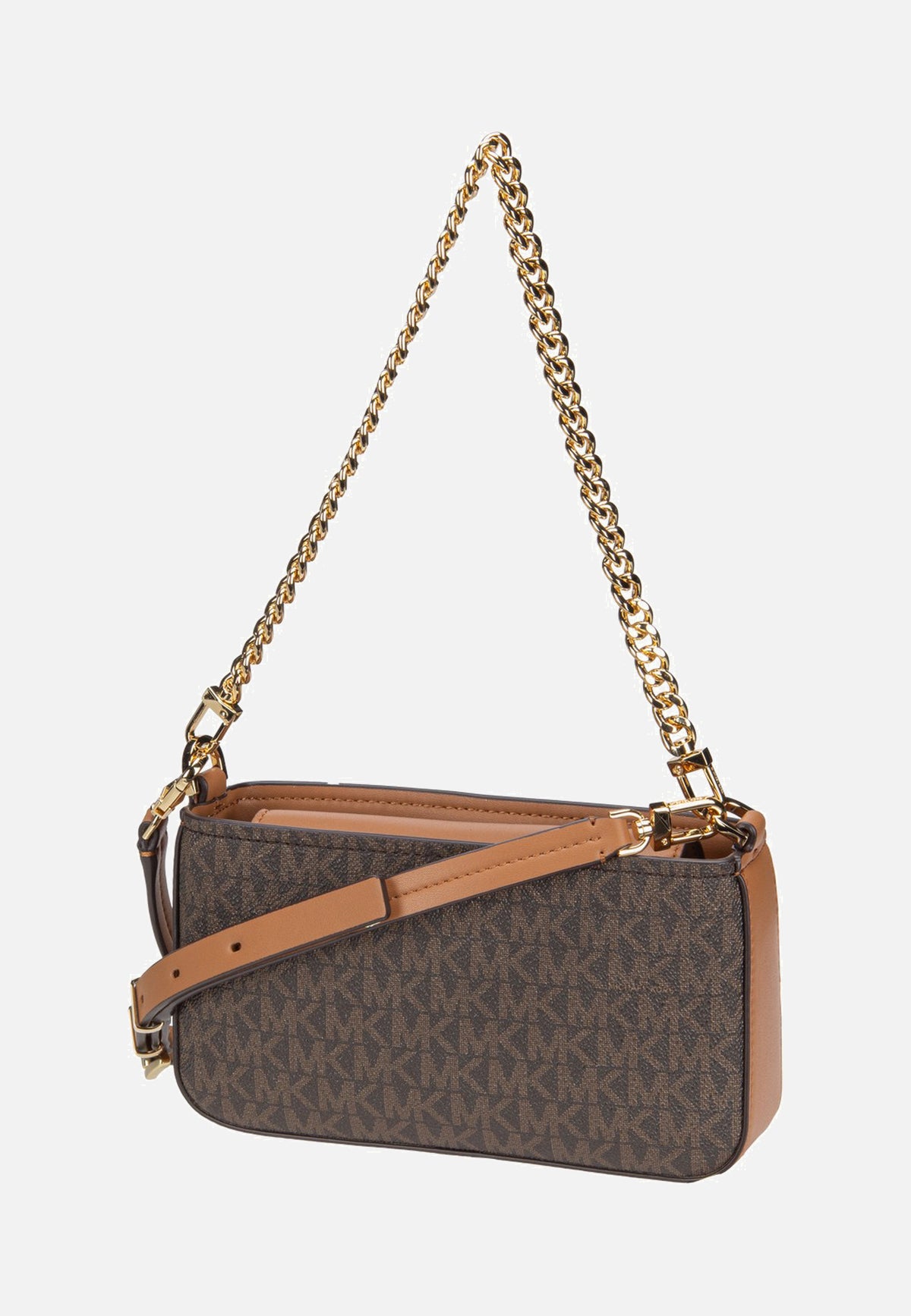 Michael Kors Bryant SM Conv Xbody Pouchette Brown/Acorn Abendtasche