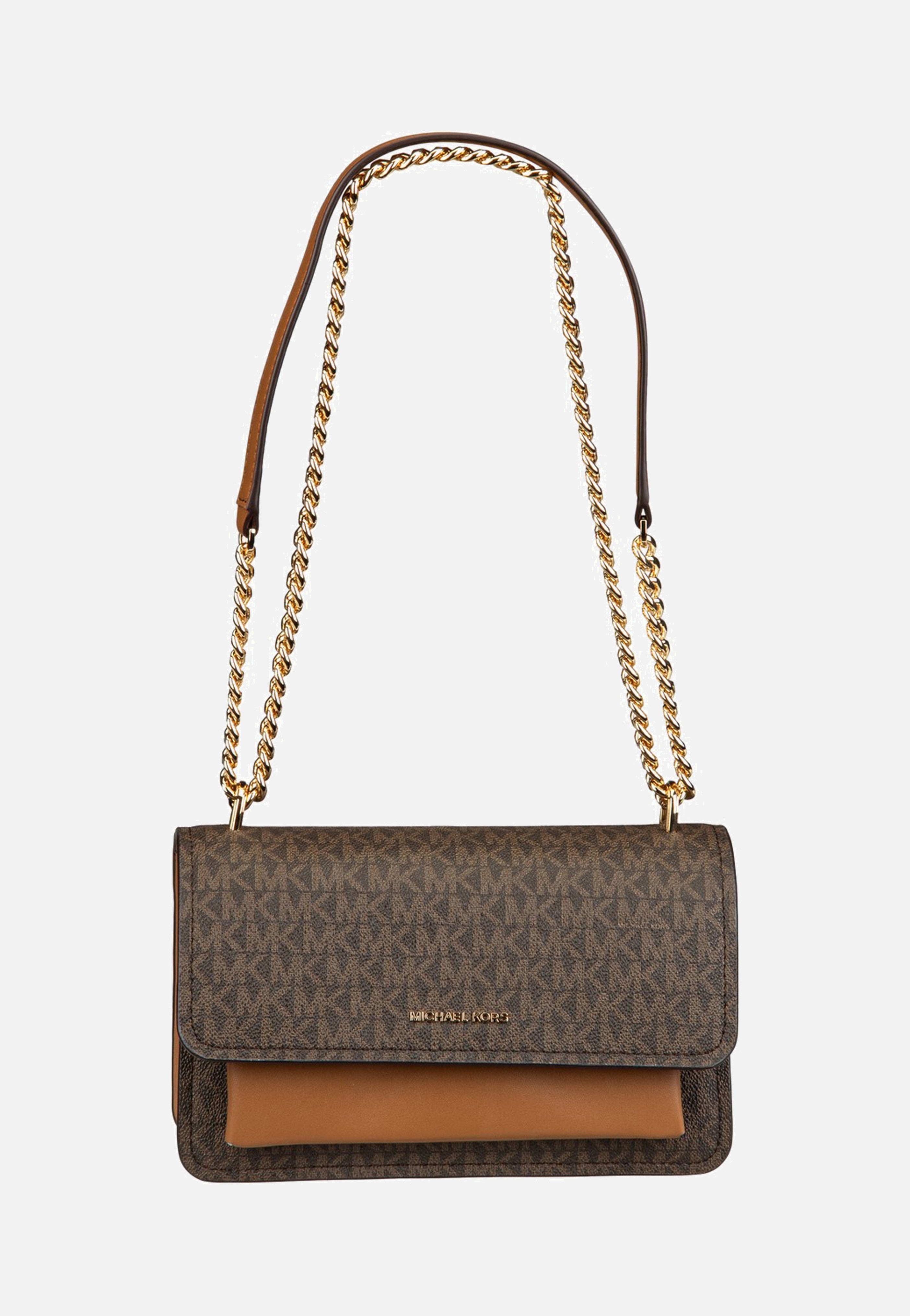 Michael Kors Claire LG Shoulder MK Sig Brown/Acorn Schultertasche