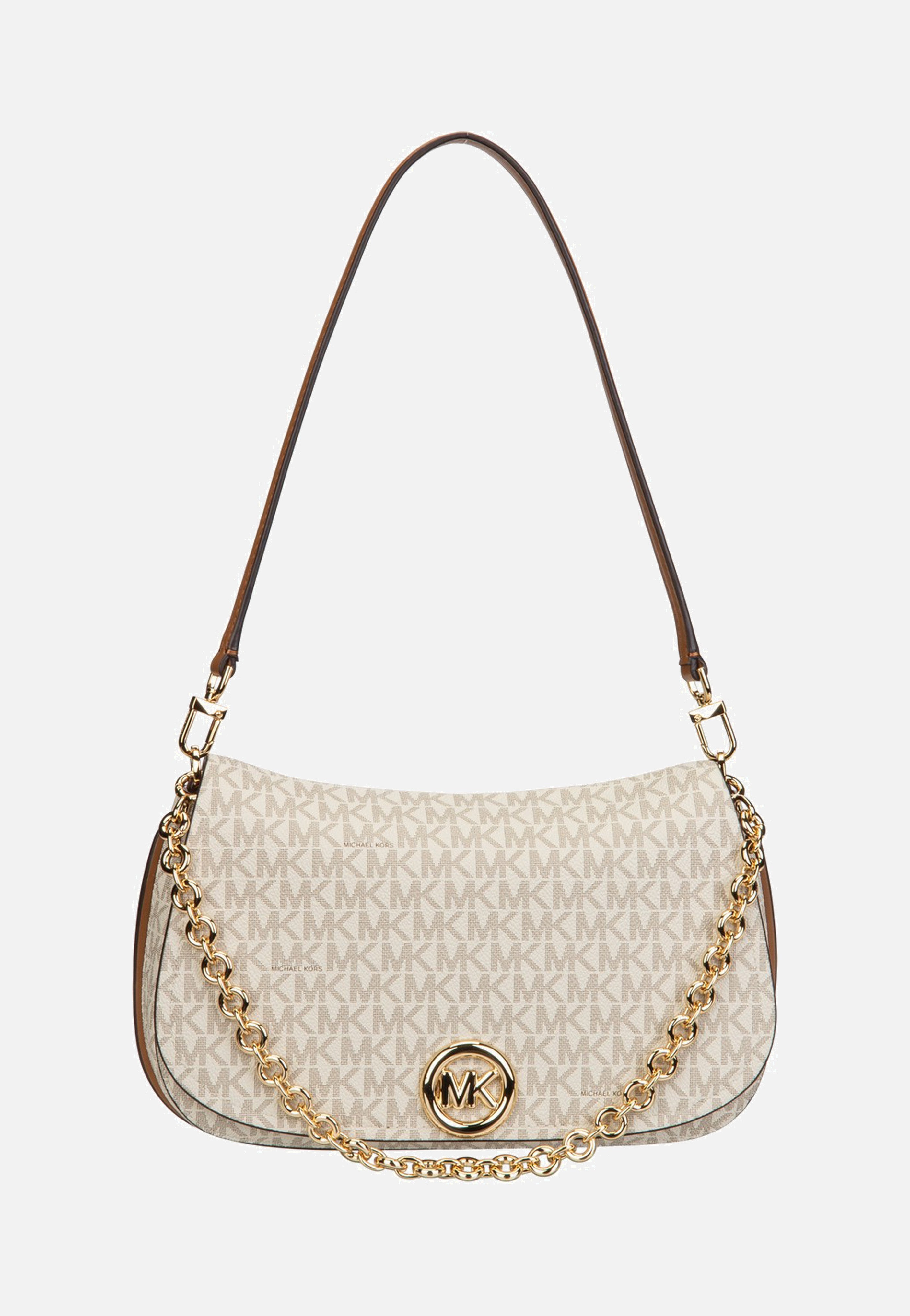 Michael Kors Nolita MD Chain Conv Vanilla/Acorn Schultertasche