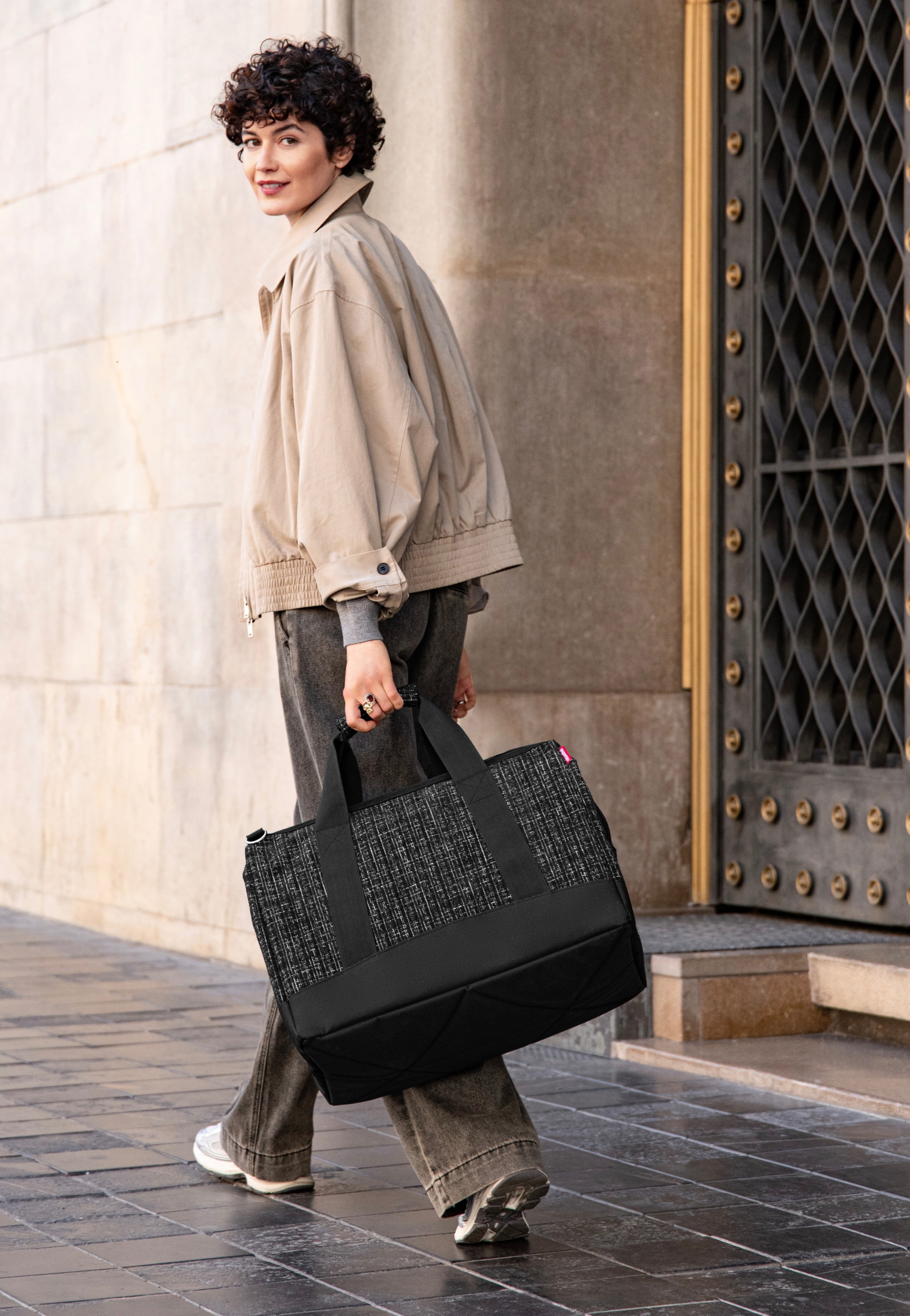 reisenthel Allrounder L Bouclé Black Weekender