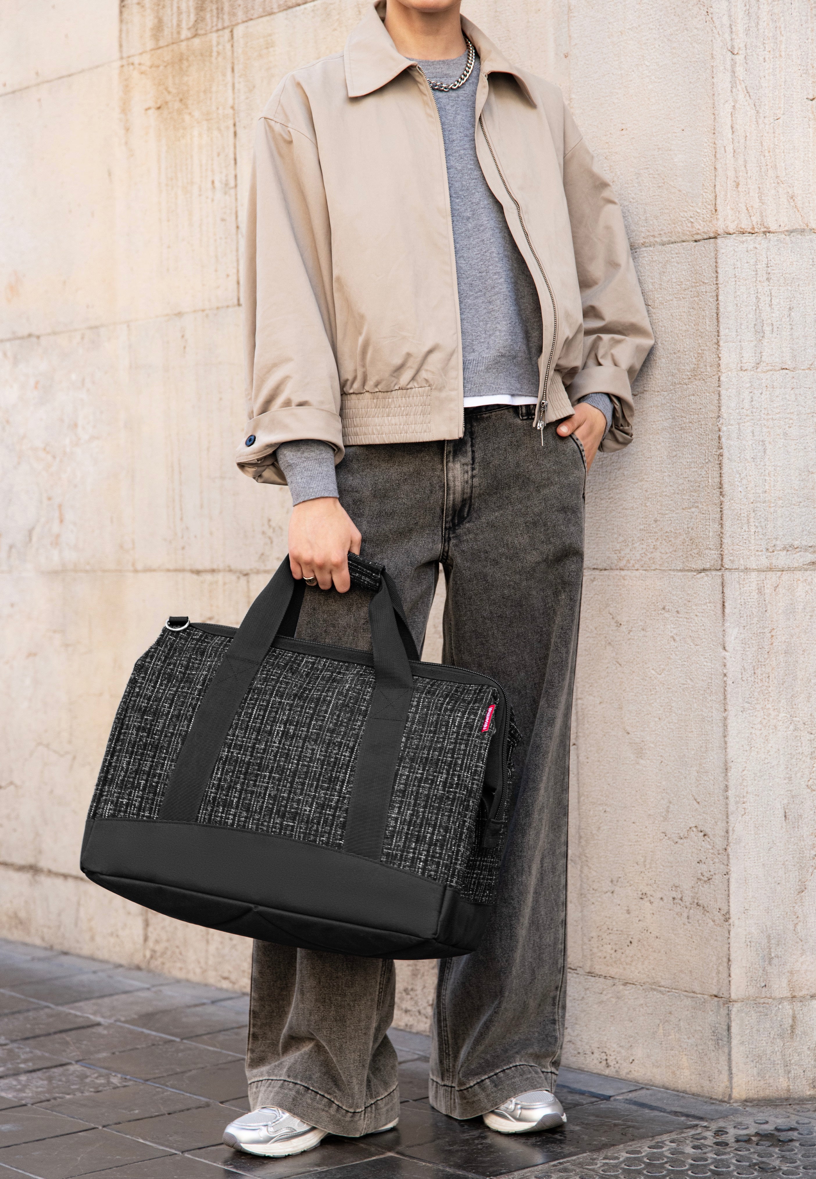 reisenthel Allrounder L Bouclé Black Weekender