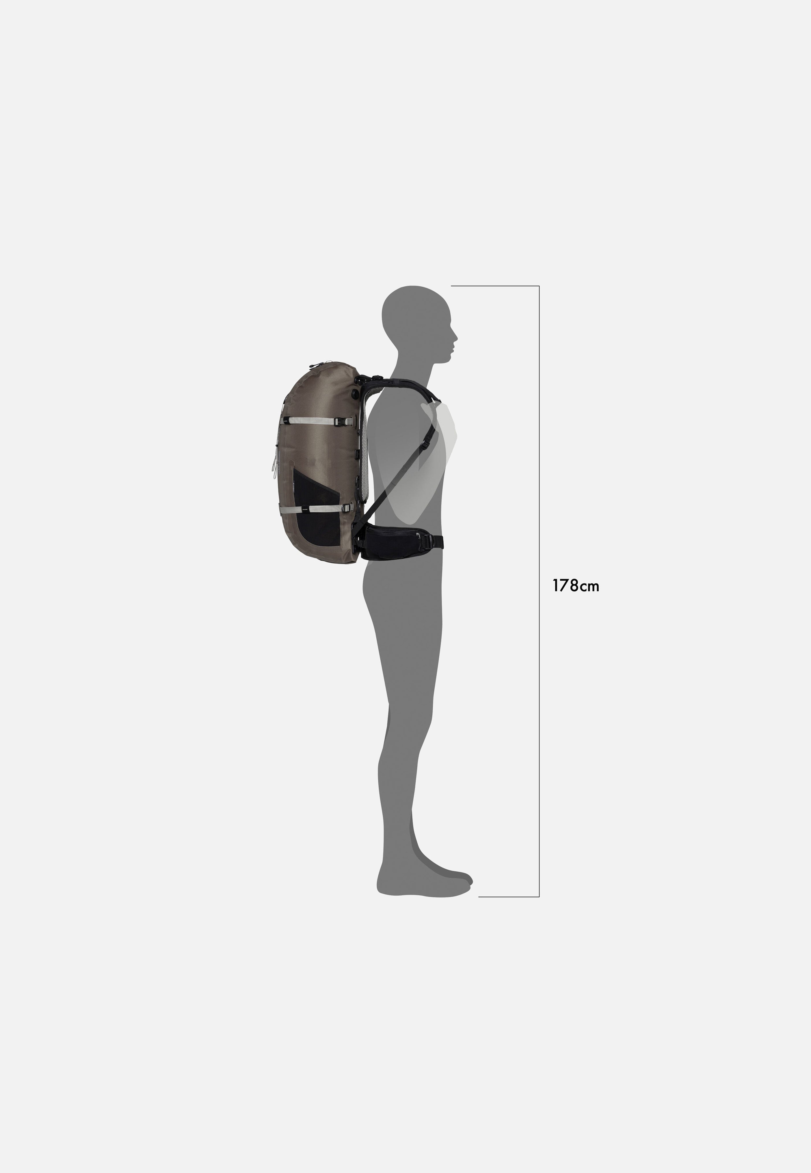 ORTLIEB Atrack 35L Dark Sand Travel Rucksack