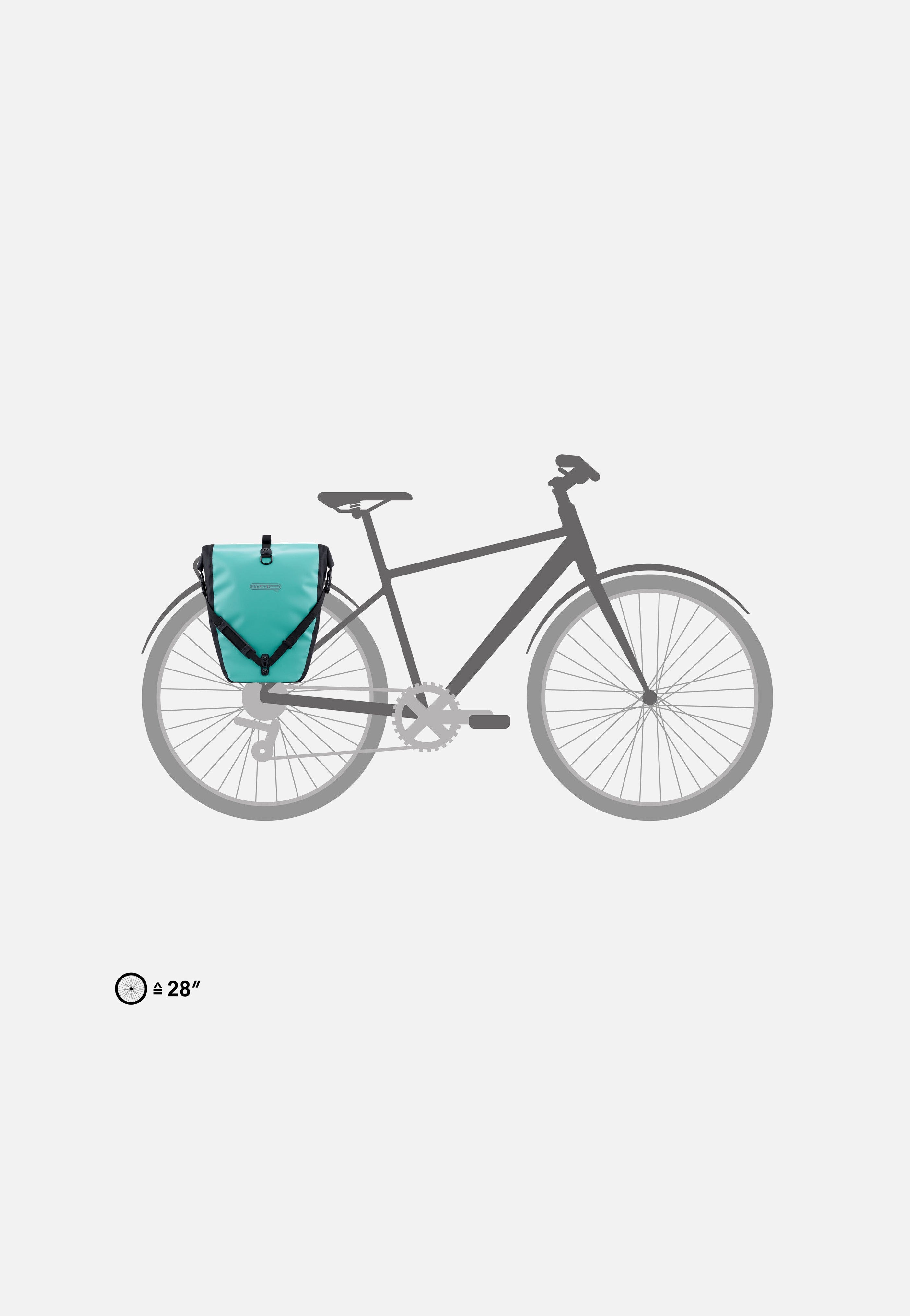ORTLIEB Back-Roller Free QL2.1 Lagoon Black Fahrradtasche