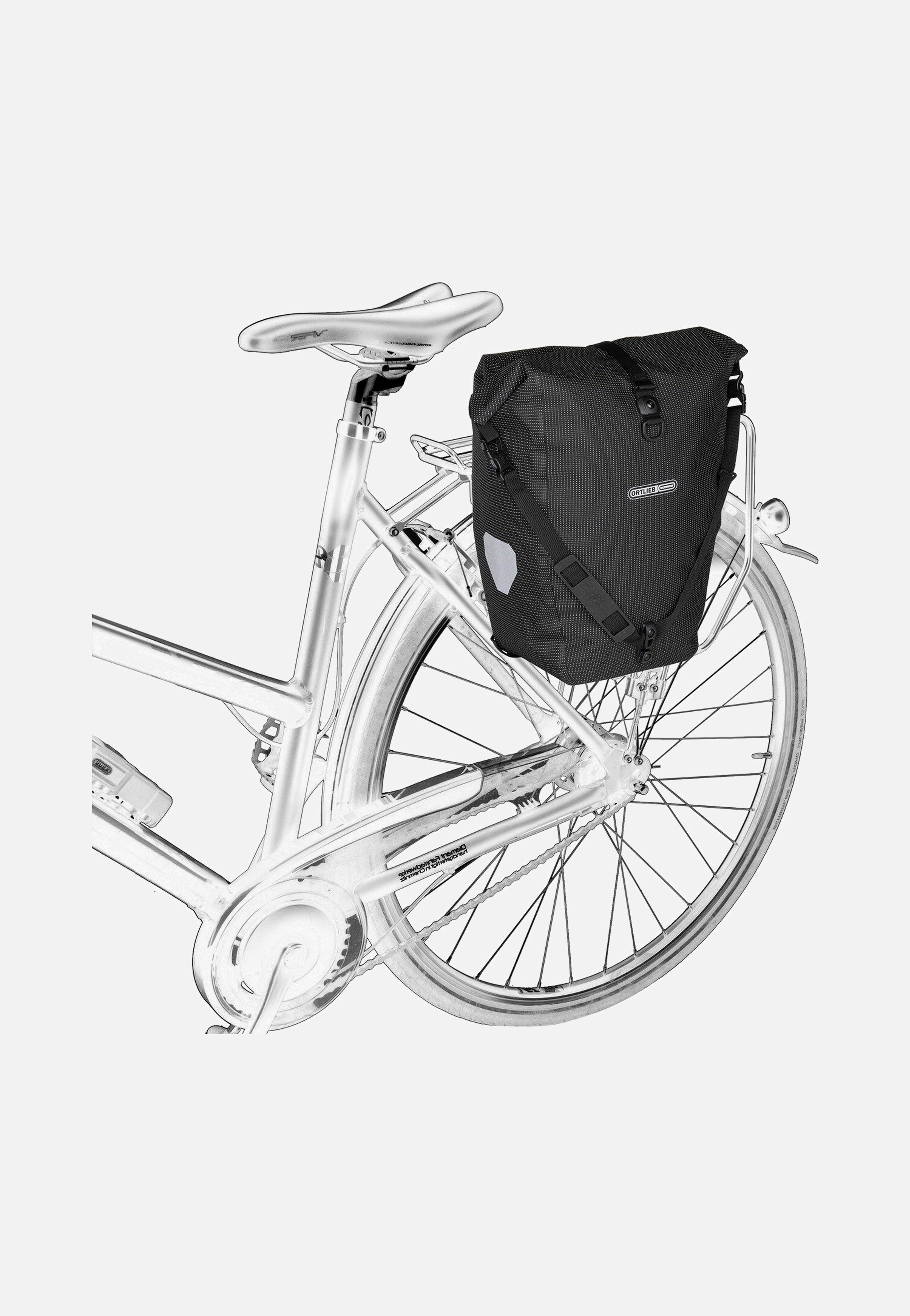 ORTLIEB Back-Roller High Visibility Single QL3.1 Black Reflective Fahrradtasche