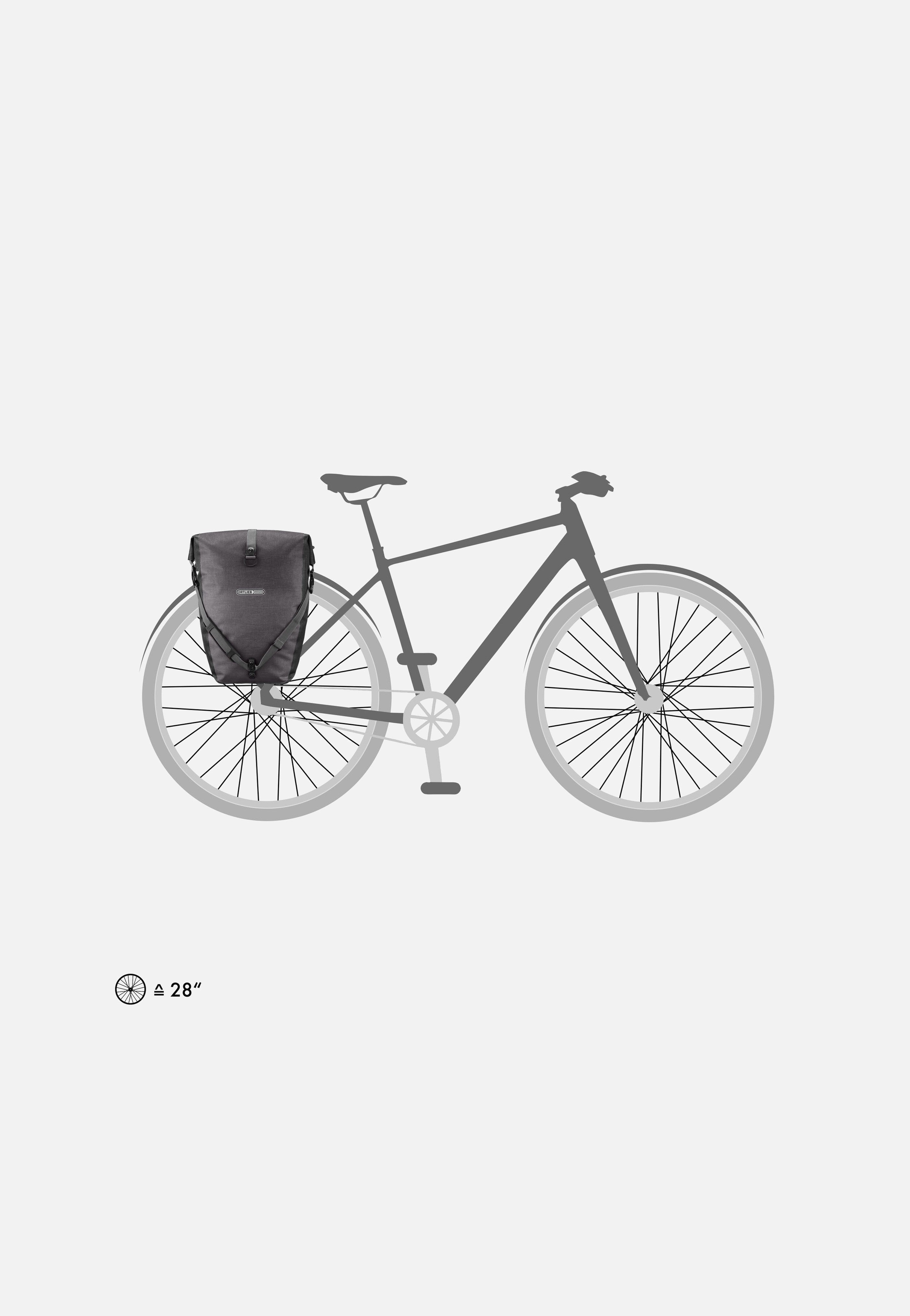 ORTLIEB Back-Roller Plus CR QL2.1 Granit Schwarz Fahrradtasche