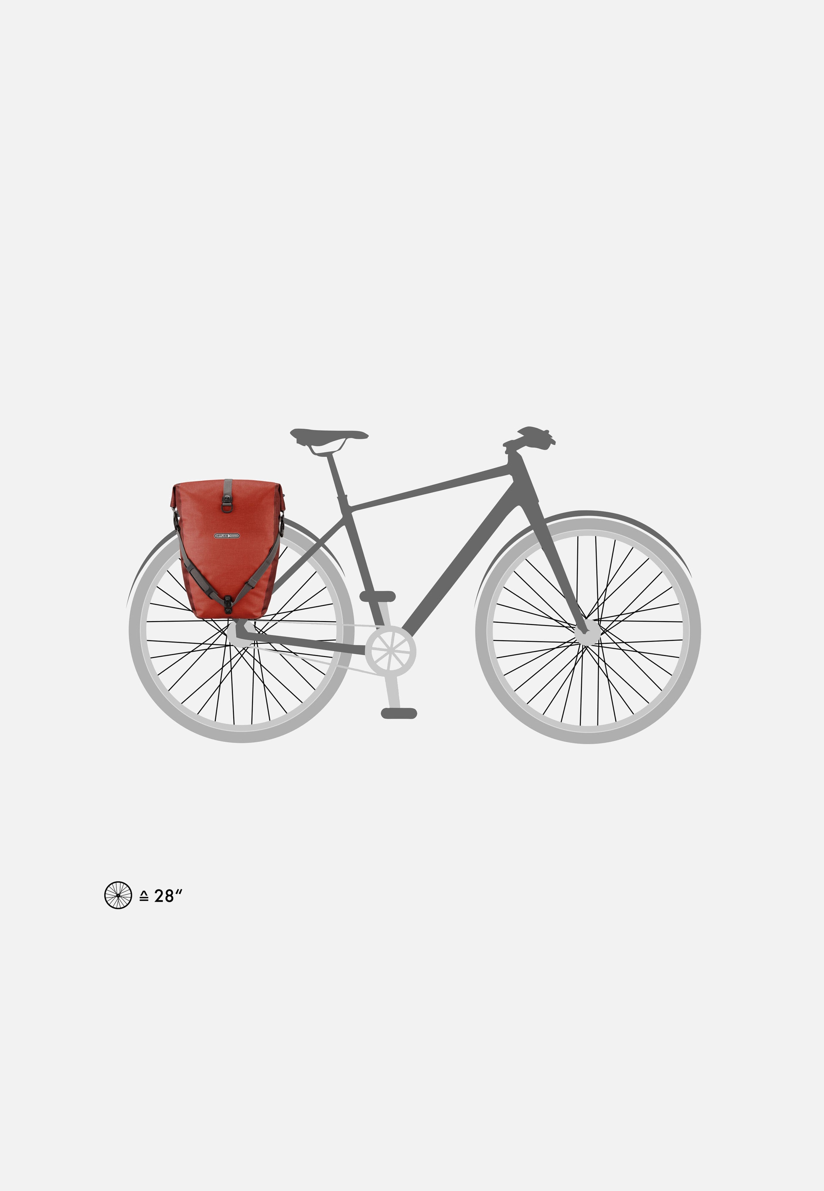 ORTLIEB Back-Roller Plus CR QL2.1 Salsa Dark Chili Fahrradtasche