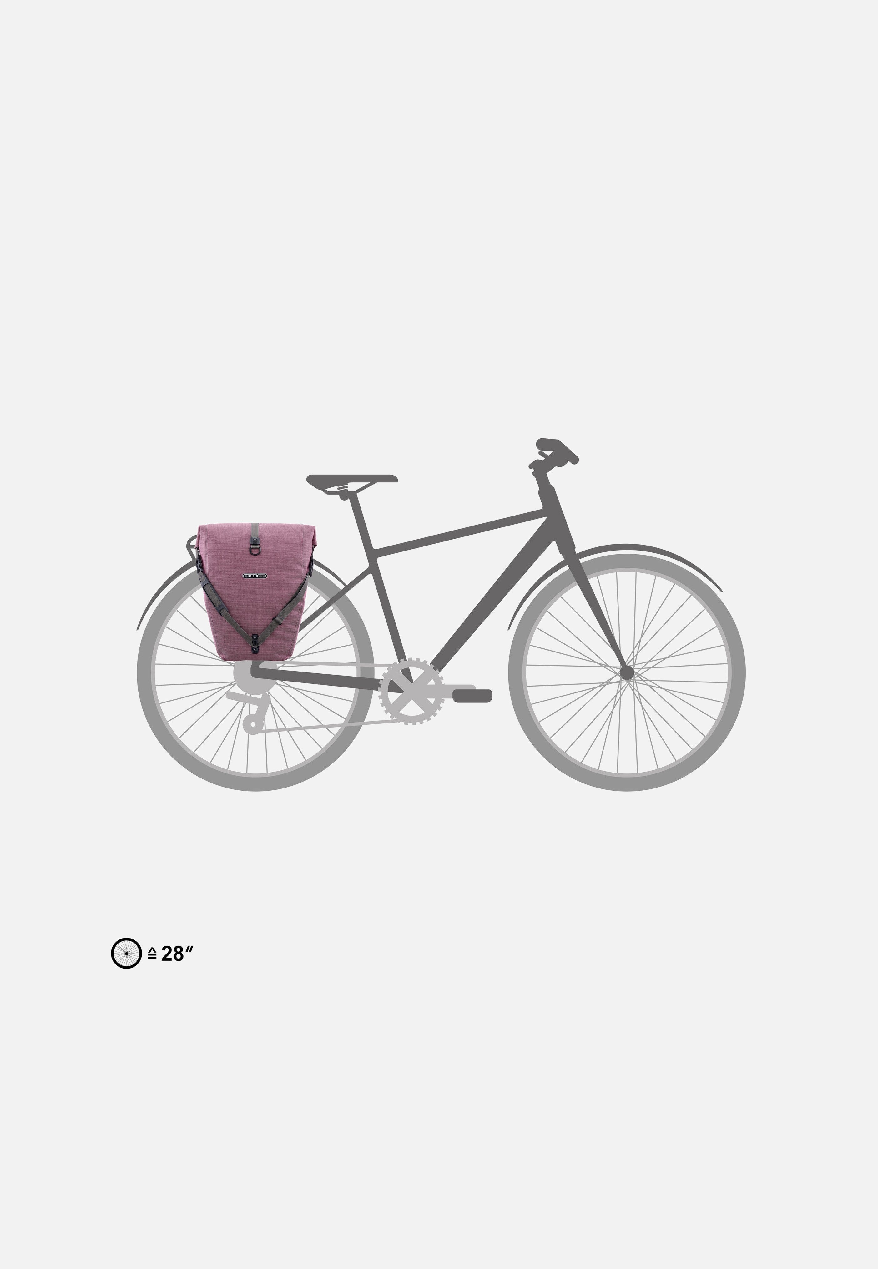 ORTLIEB Back-Roller Urban Single QL2.1 Ash Rose Fahrradtasche