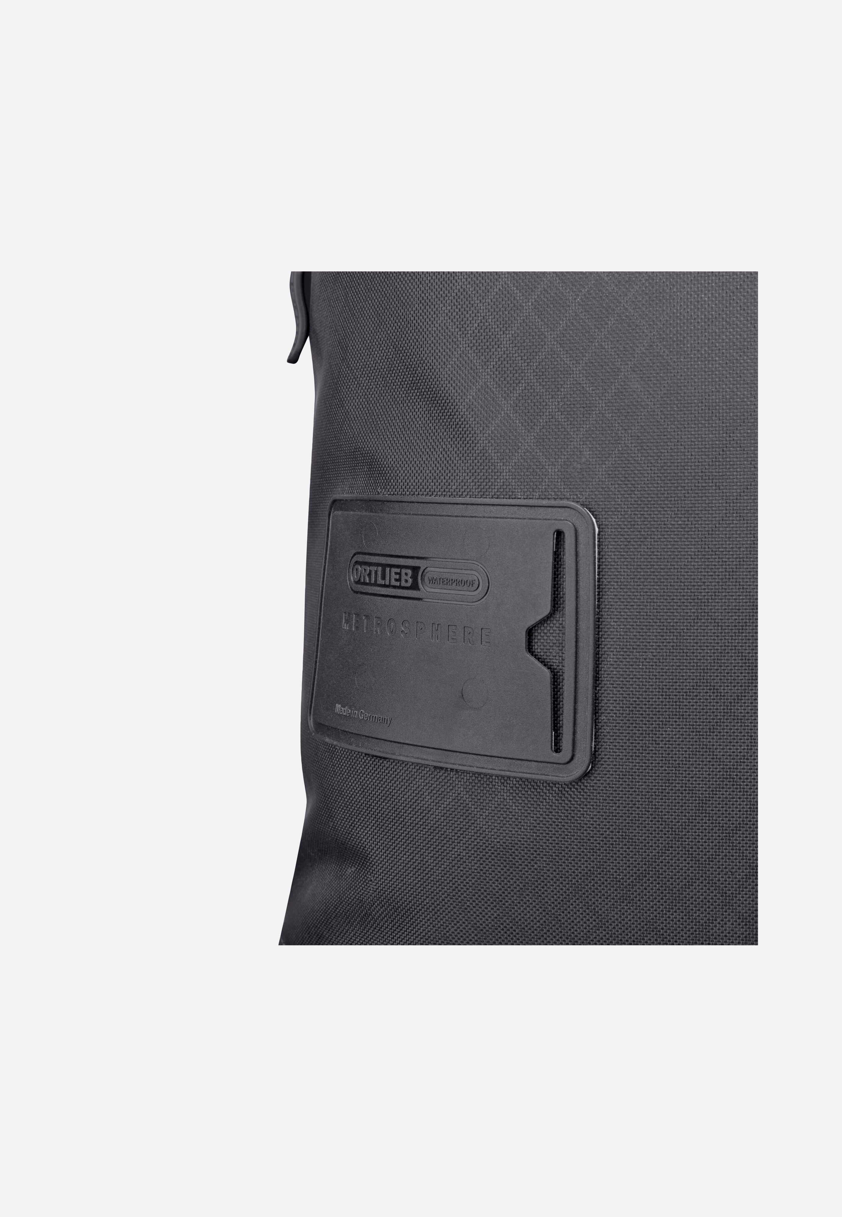 ORTLIEB Daypack Metrosphere Black Embossed Rolltop Rucksack