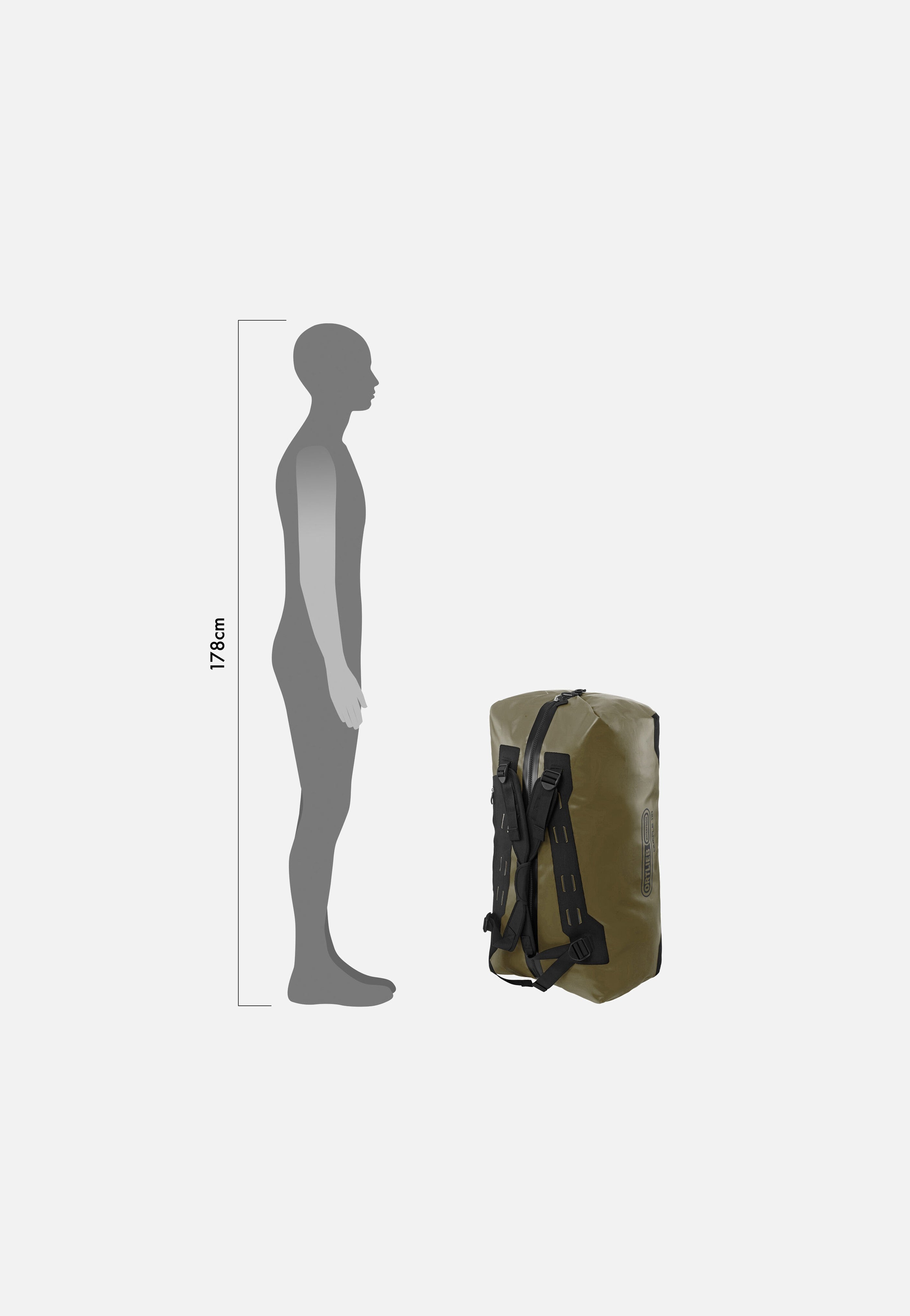 ORTLIEB Duffle 110L Olive-Black Dufflebag