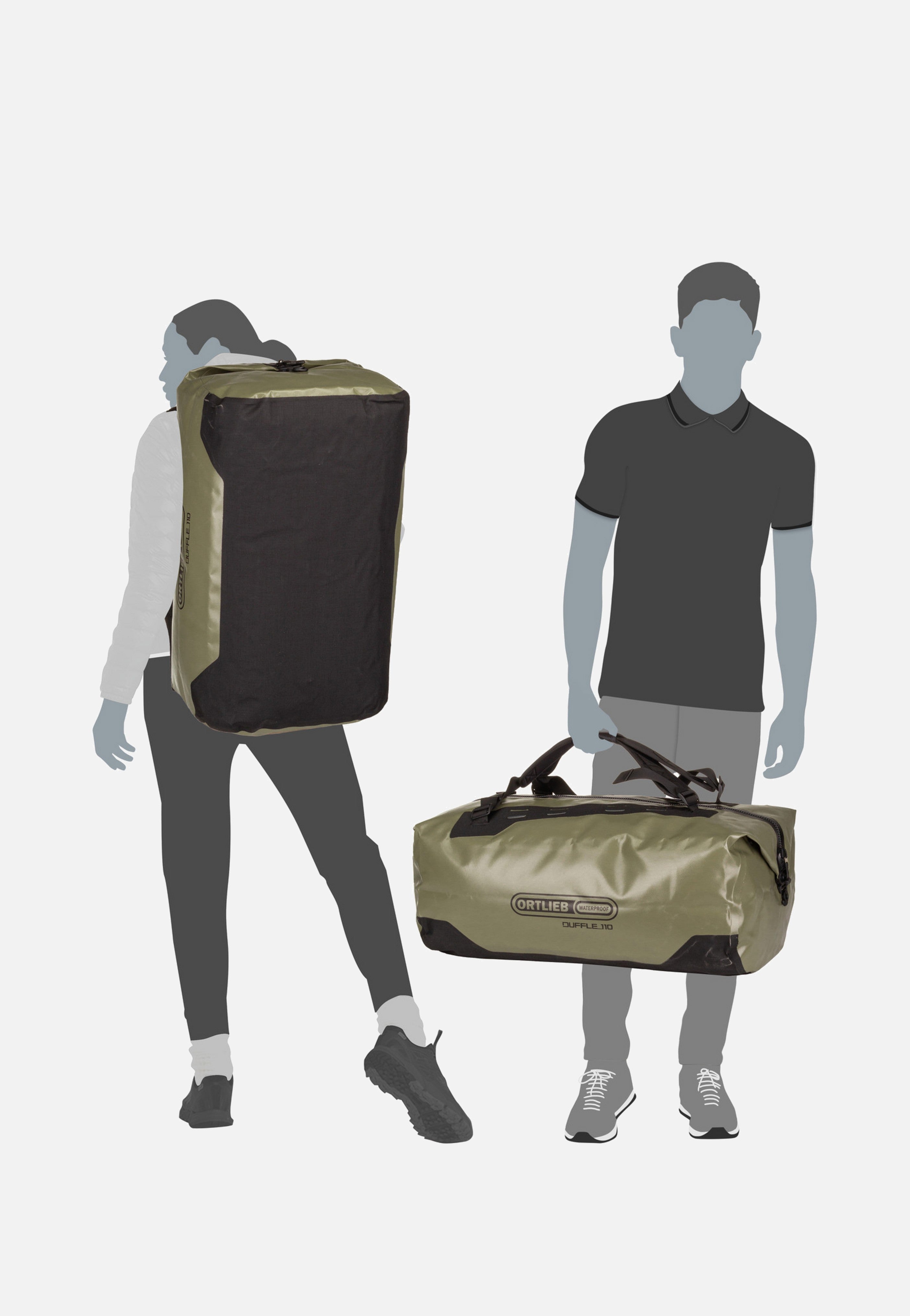 ORTLIEB Duffle 110L Olive-Black Dufflebag