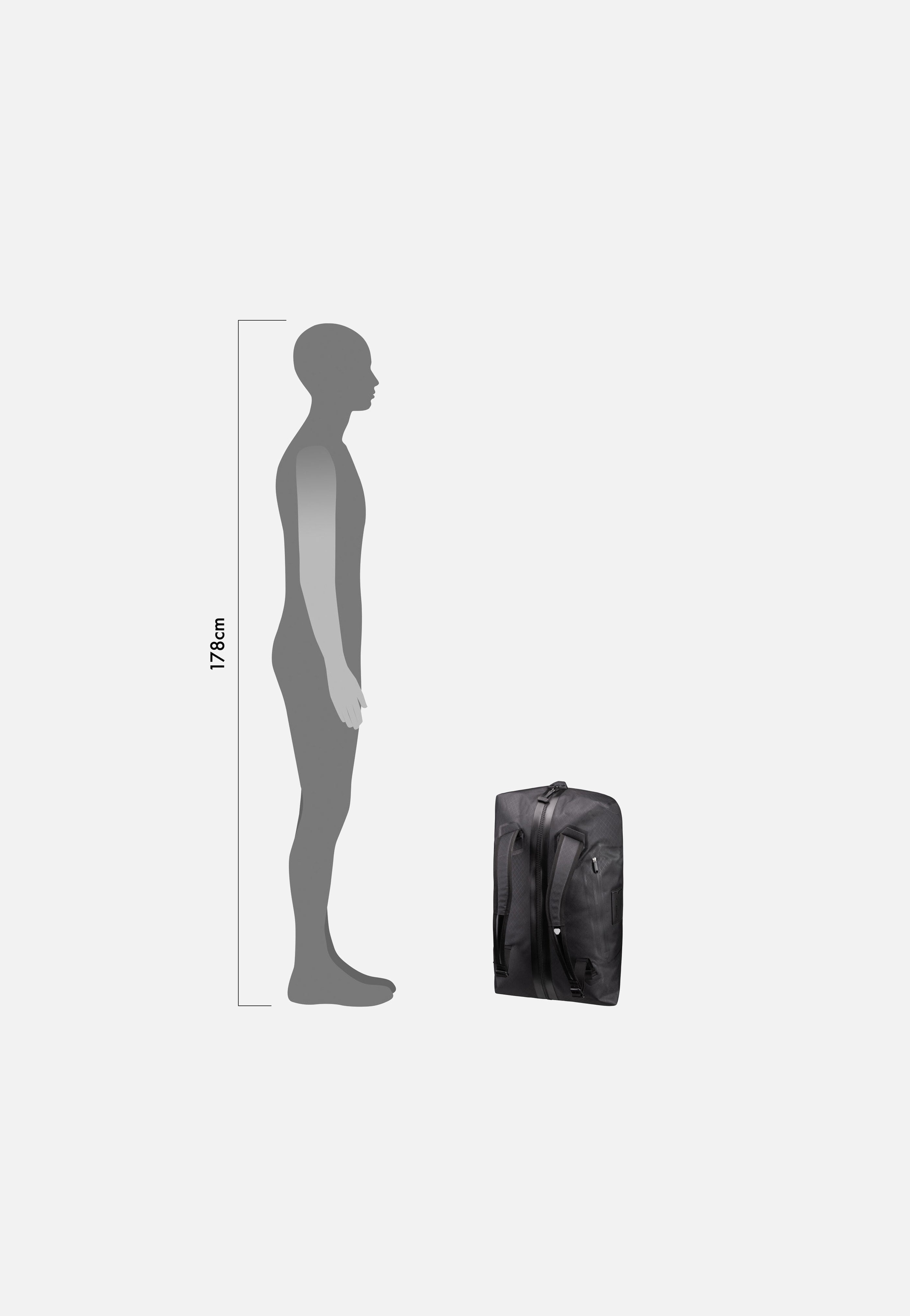 ORTLIEB Duffle Metrosphere 60L Black Embossed Dufflebag