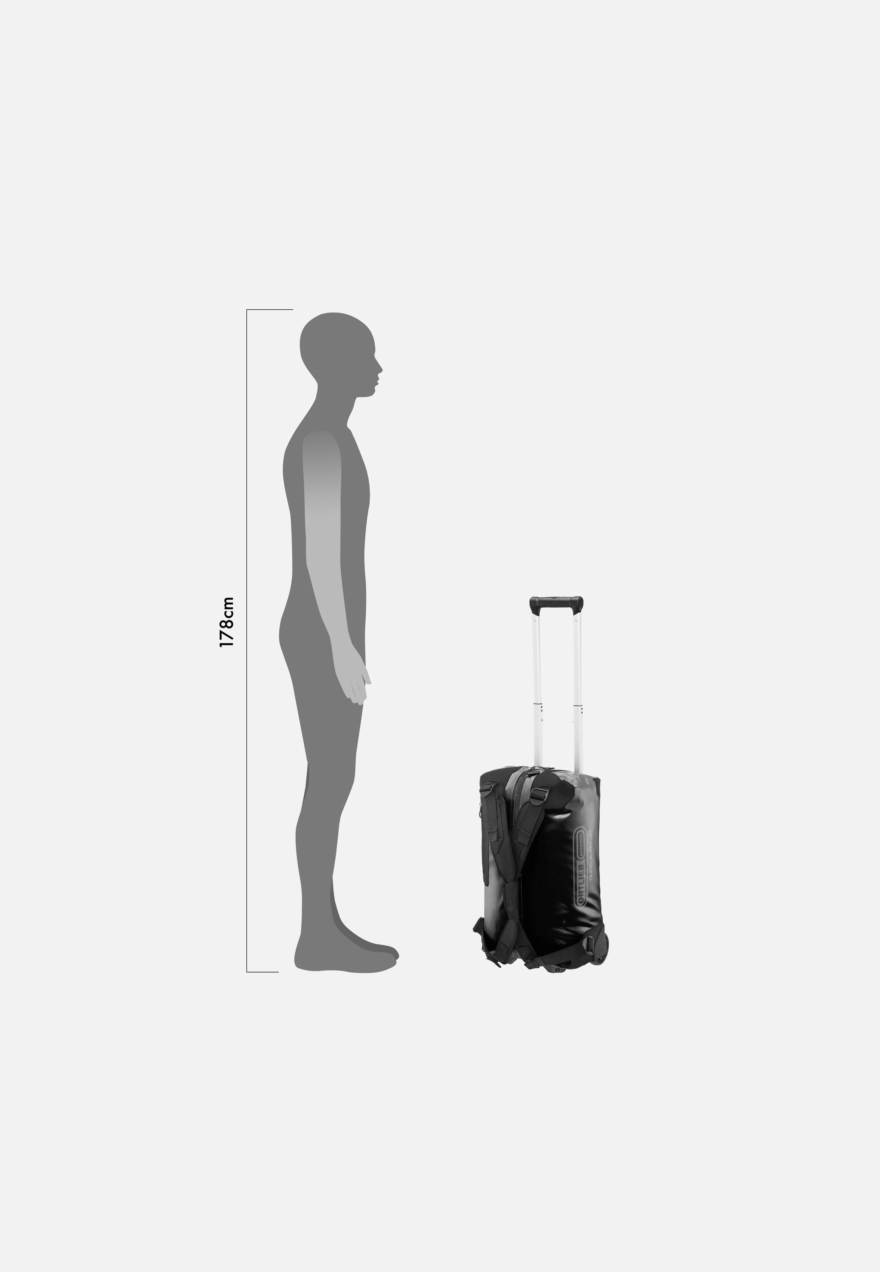 ORTLIEB Duffle RG 34L Schwarz Reisetasche