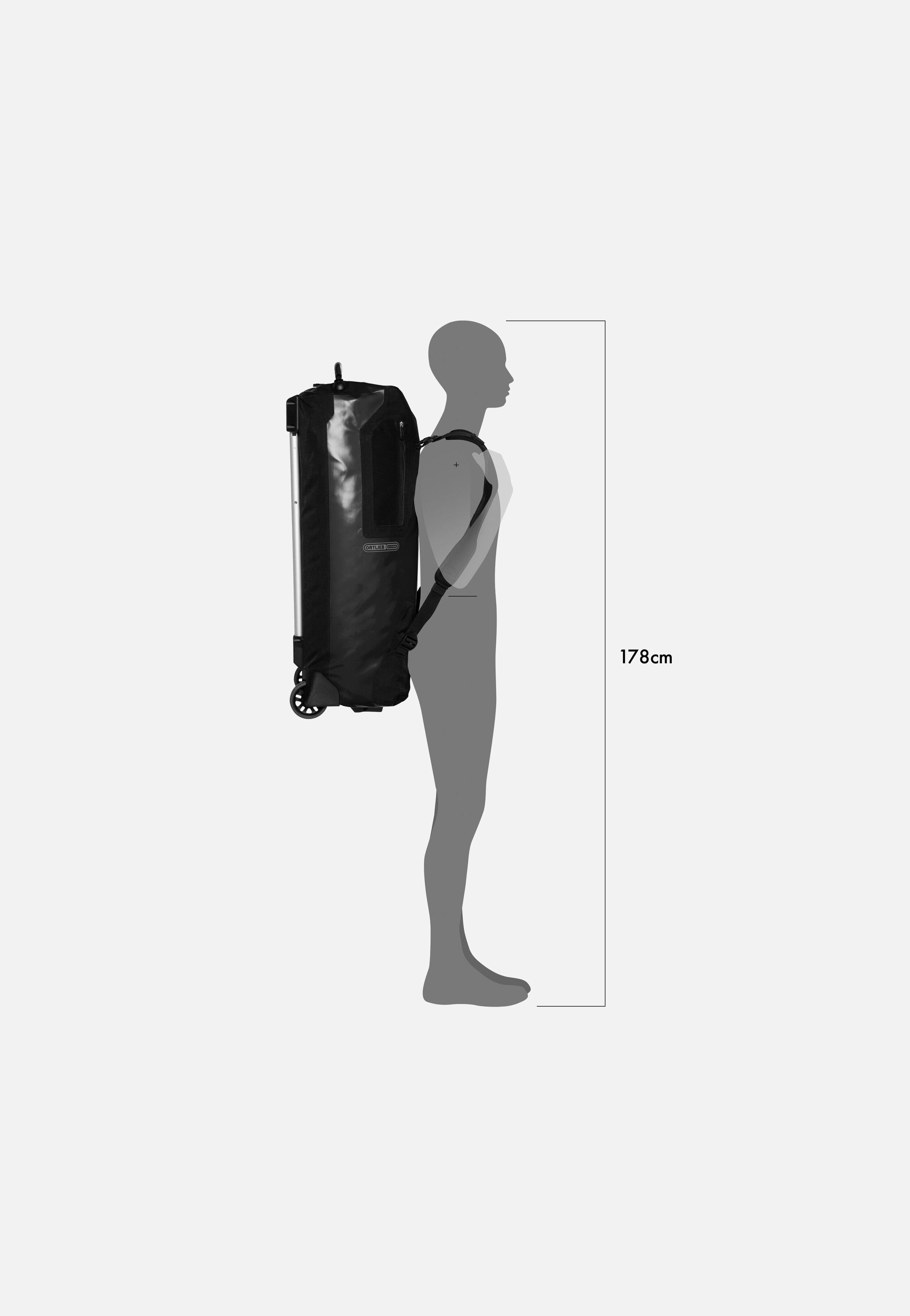 ORTLIEB Duffle RG 85L Schwarz Reisetasche