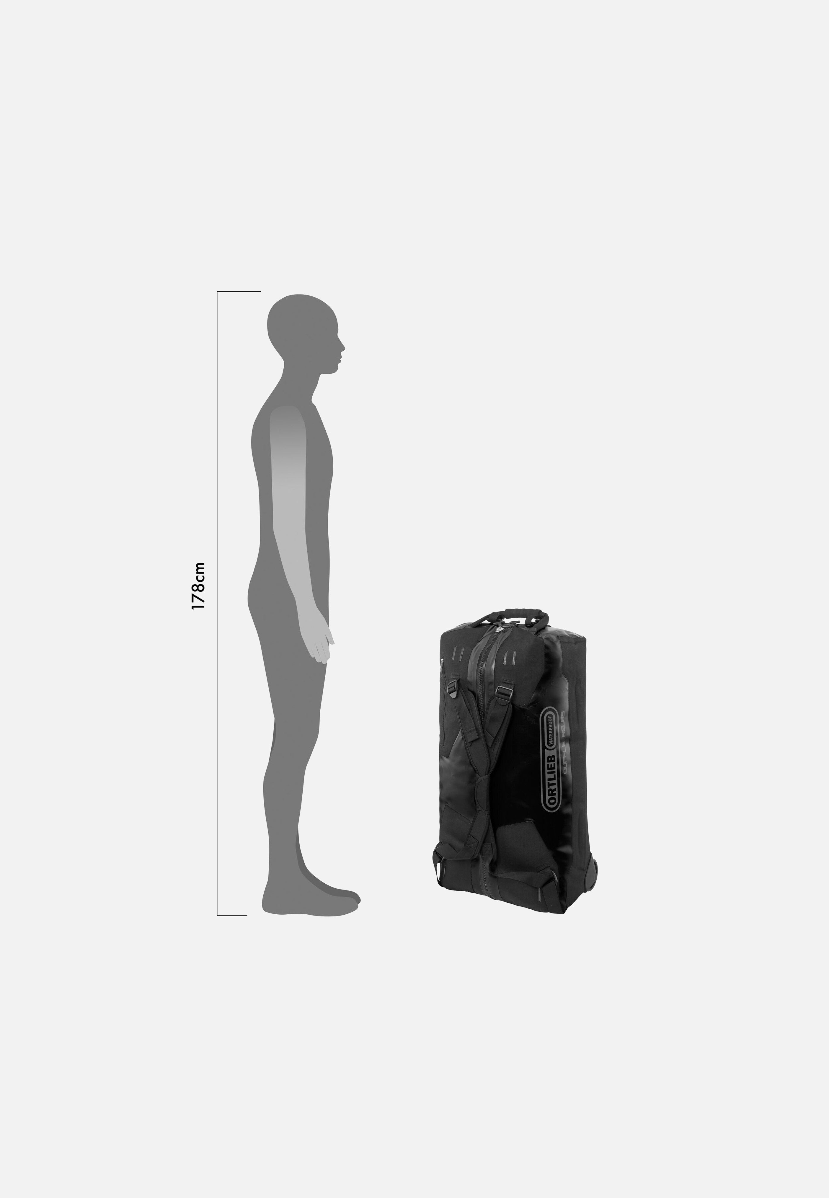 ORTLIEB Duffle RS 85L Schwarz Reisetasche