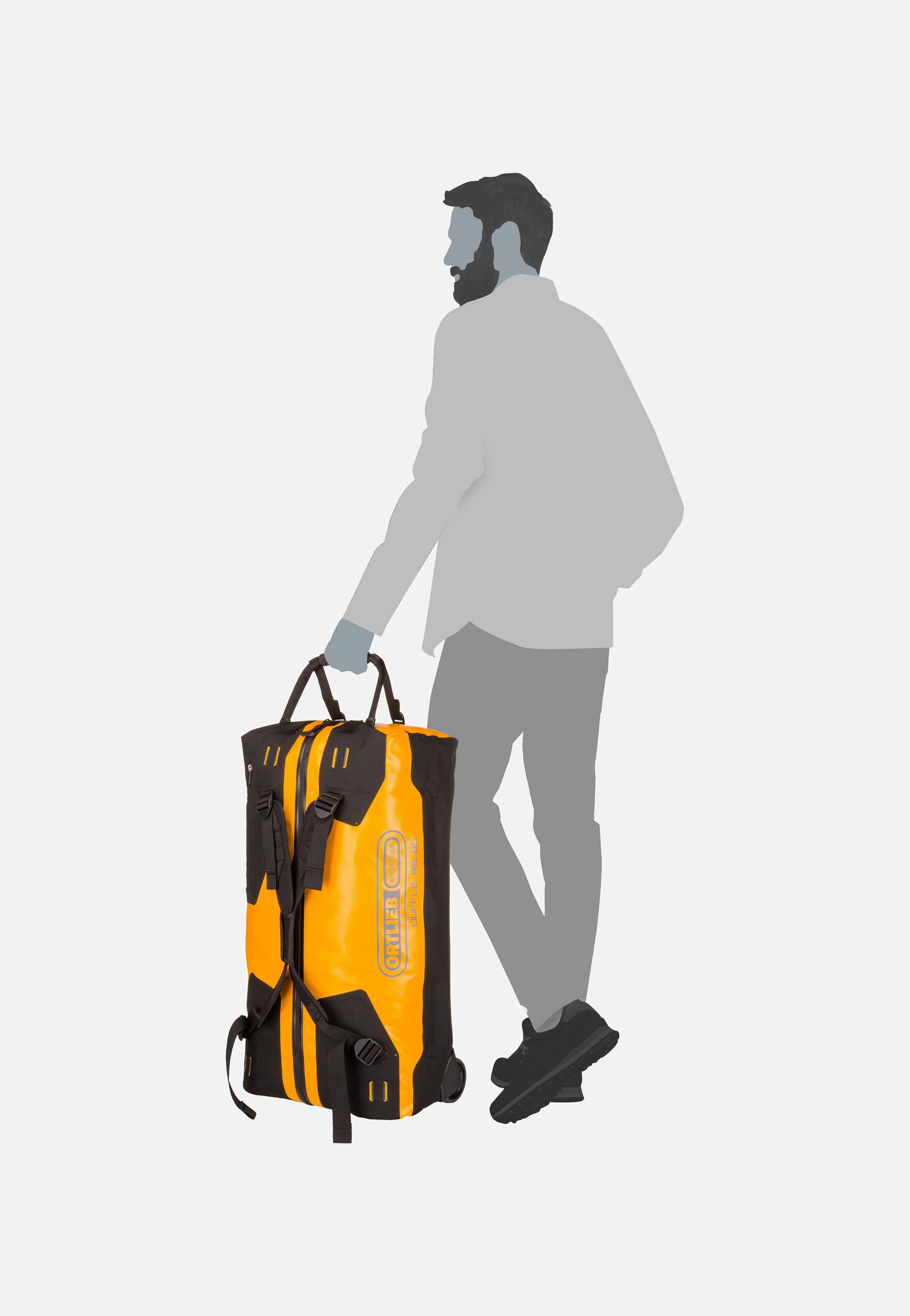 ORTLIEB Duffle RS 85L Sonnengelb Schwarz Reisetasche