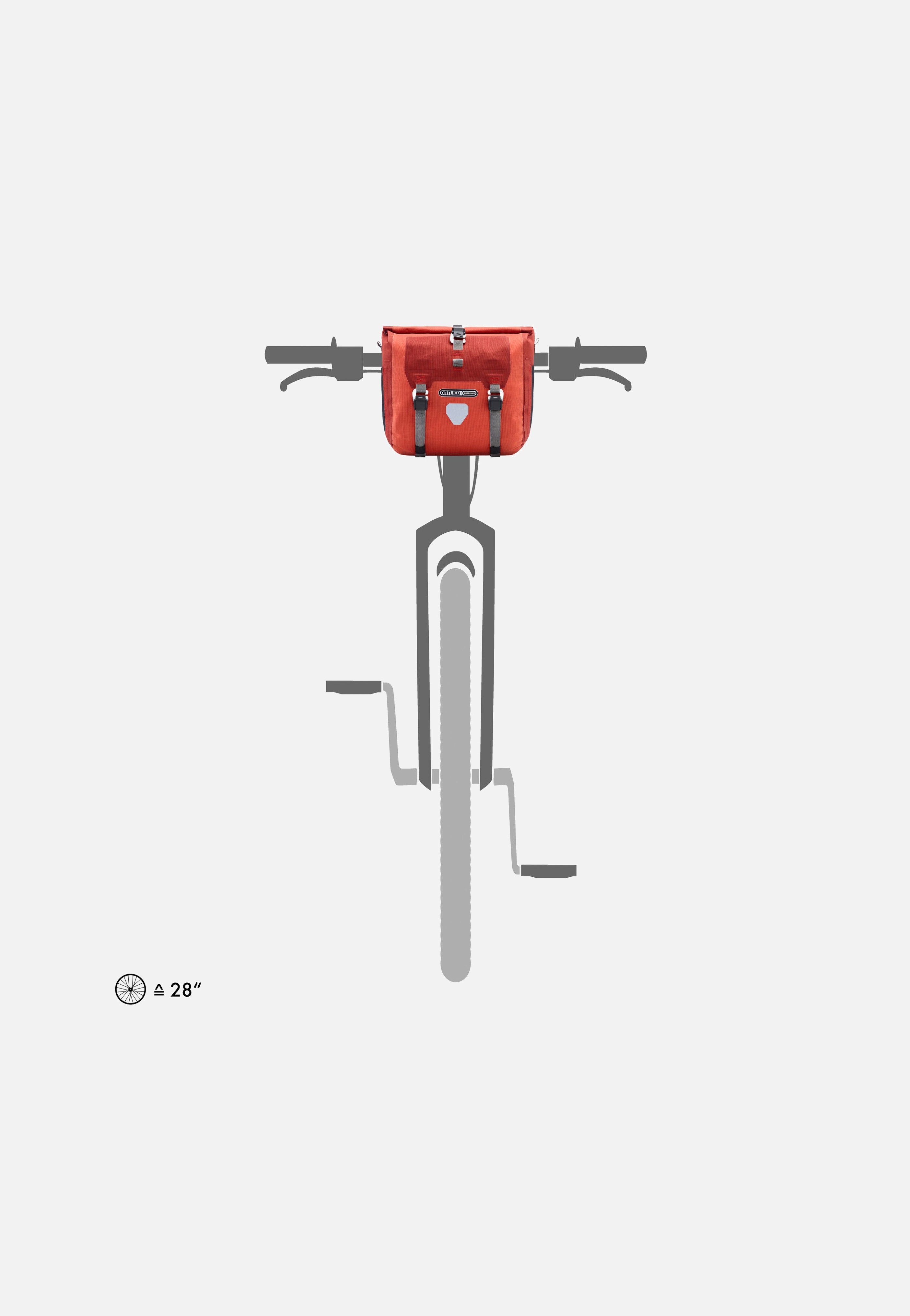 ORTLIEB Pack Plus Salsa-Dark Chili Handlebar Bag