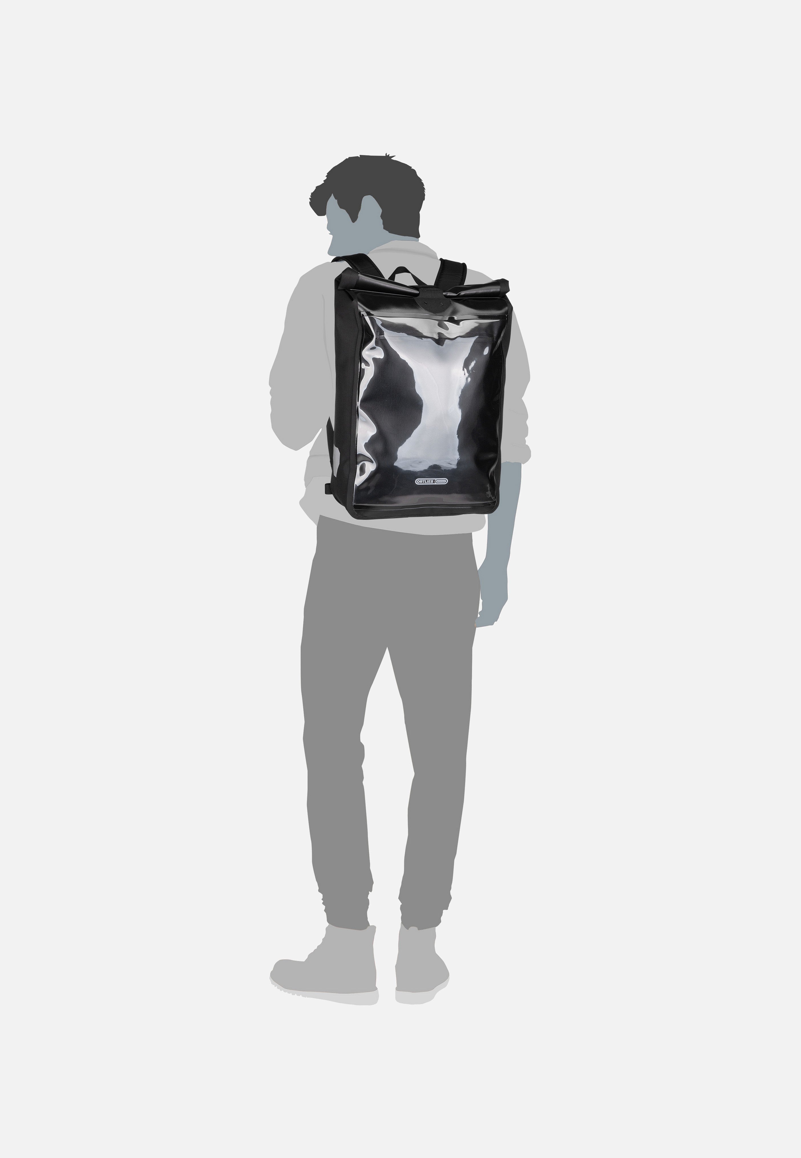 ORTLIEB Messenger-Bag Pro Black Rolltop Rucksack