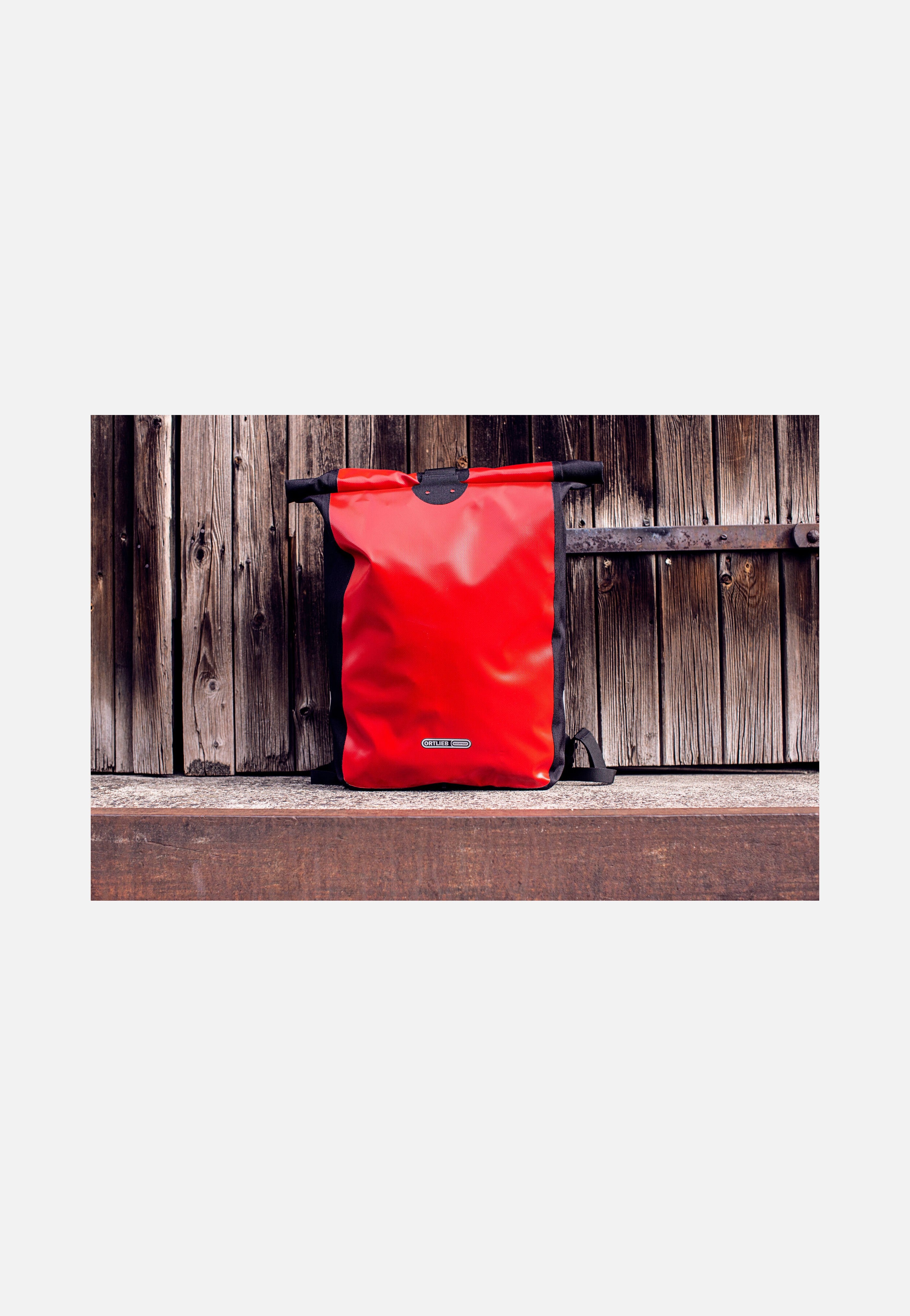 ORTLIEB Messenger-Bag Rot Schwarz Rolltop Rucksack