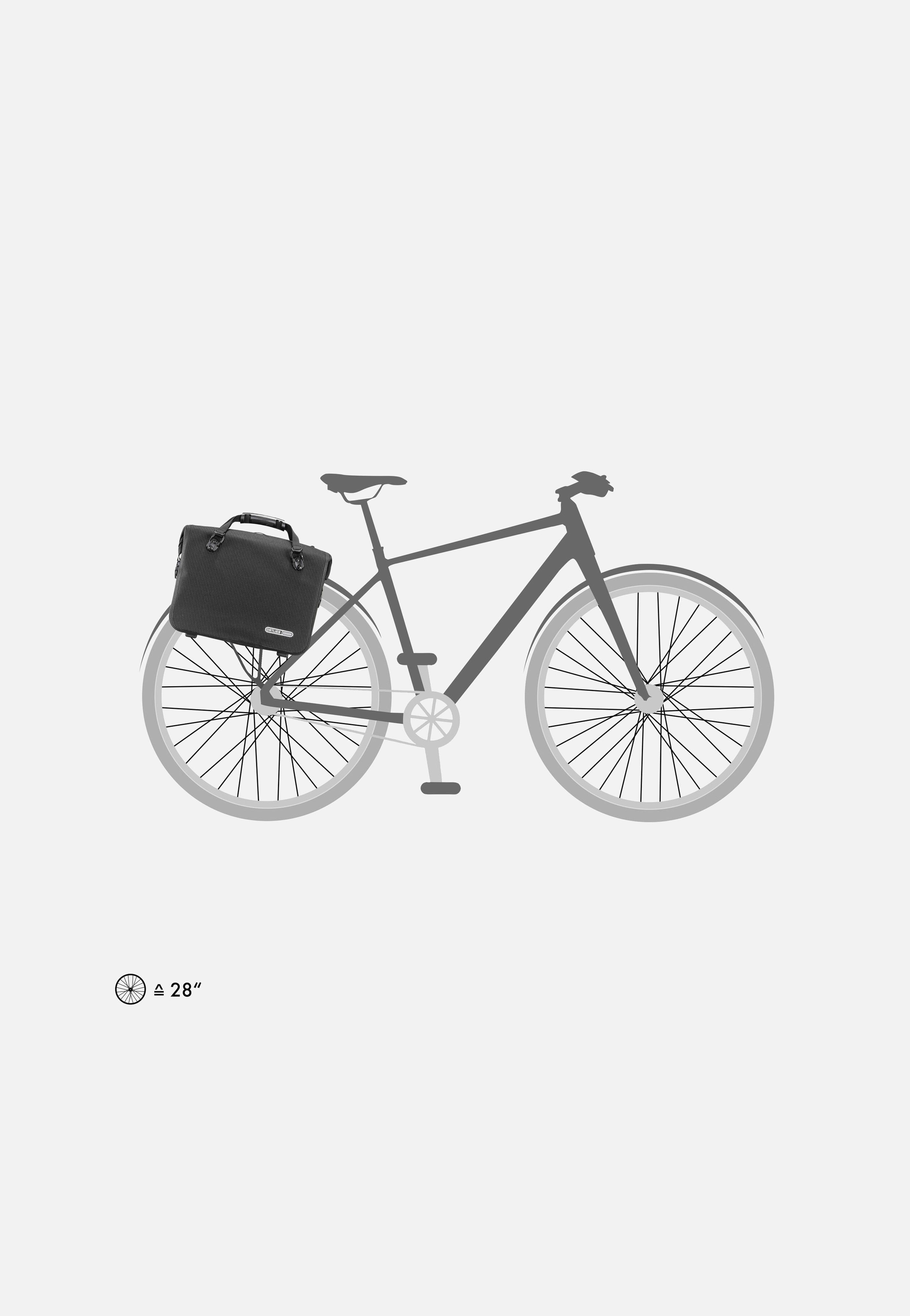ORTLIEB Office-Bag 21 High Visibility QL3.1 Black Reflective Fahrradtasche
