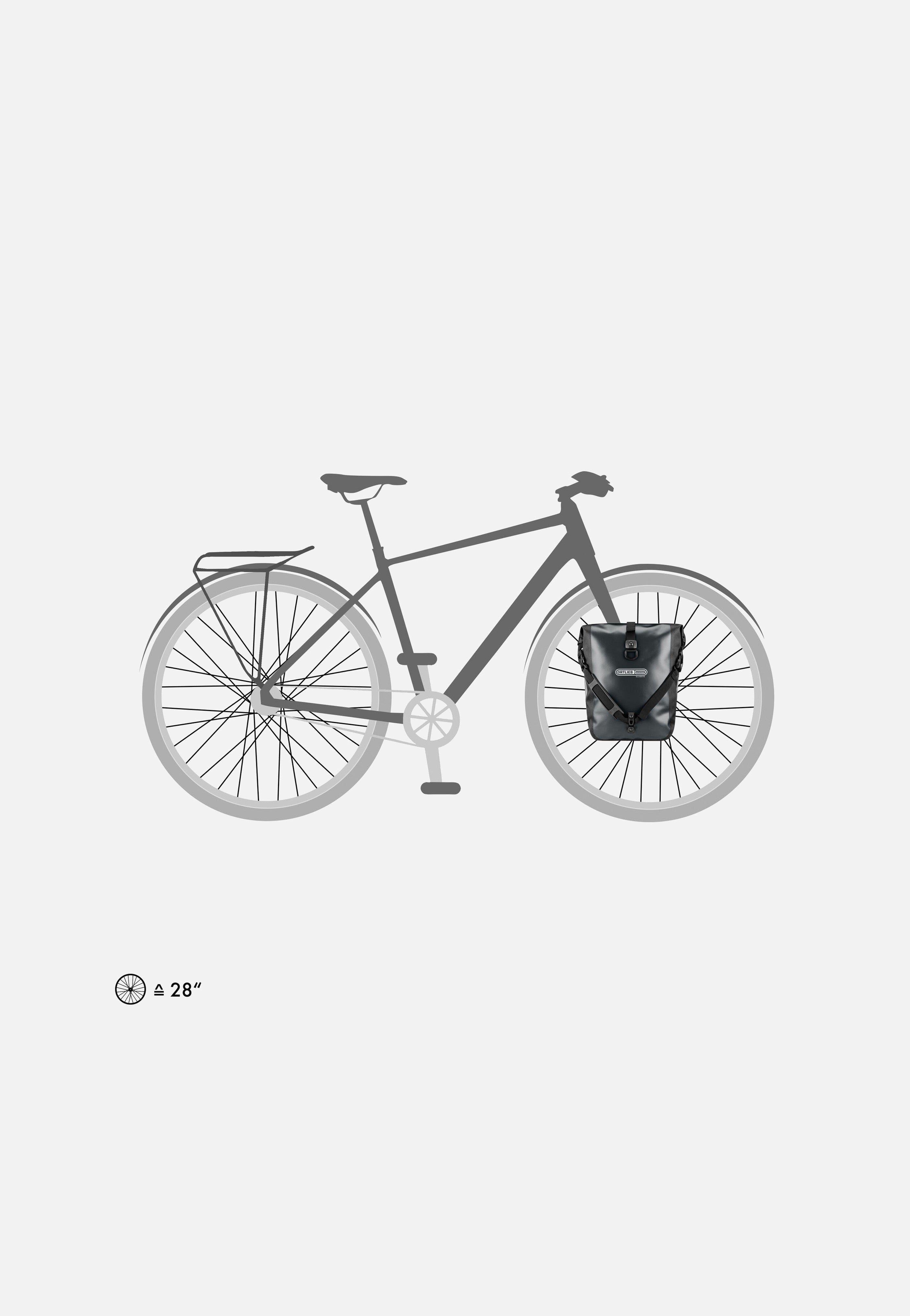 ORTLIEB Sport-Roller Asphalt Schwarz Fahrradtasche