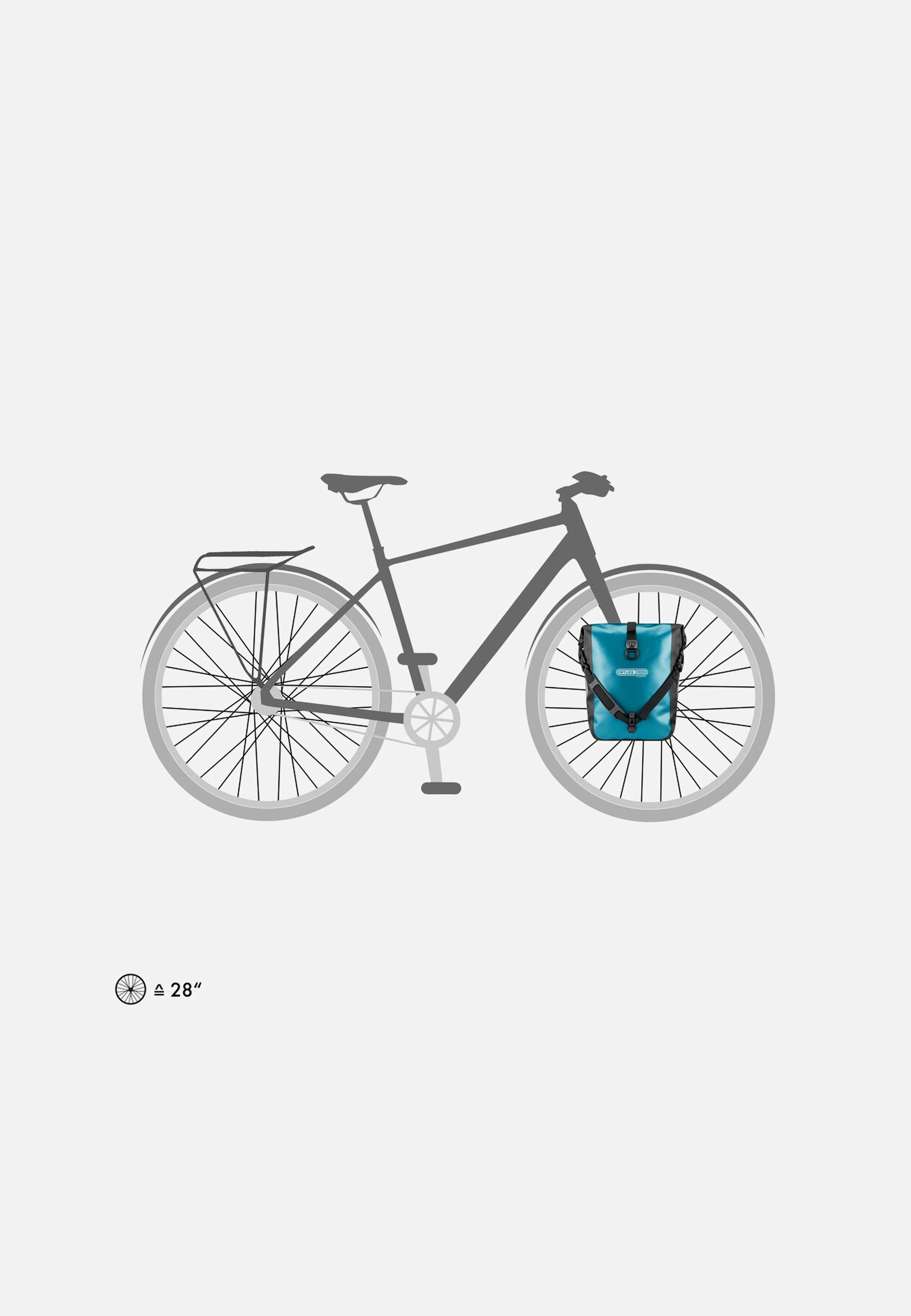 ORTLIEB Sport-Roller Petrol Schwarz Fahrradtasche